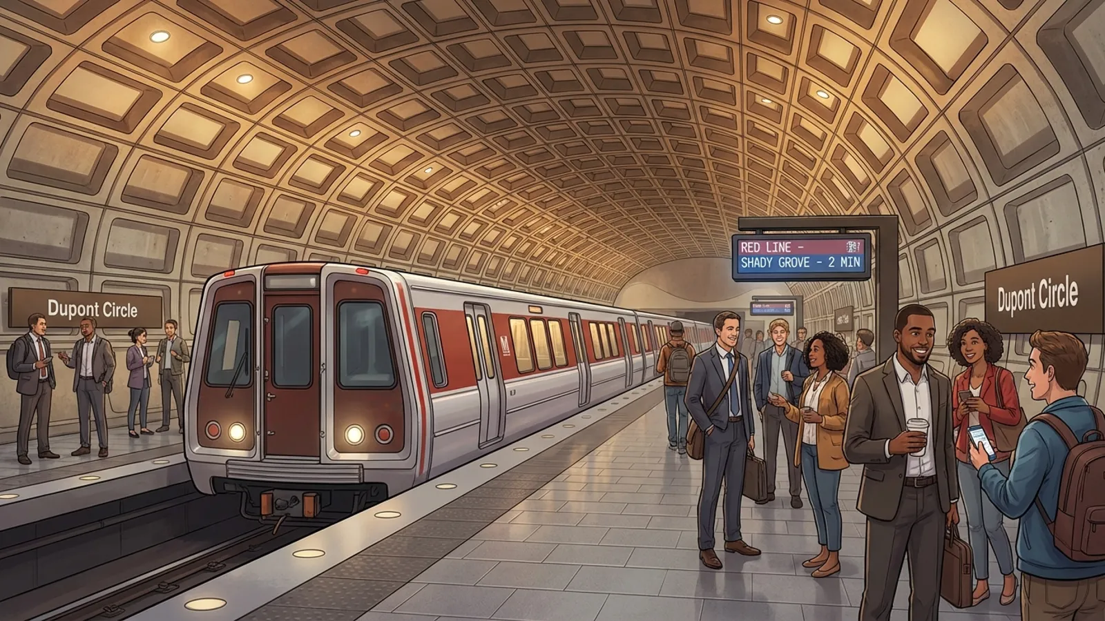 DC Metro Red Line Maintenance Keeps Service Running