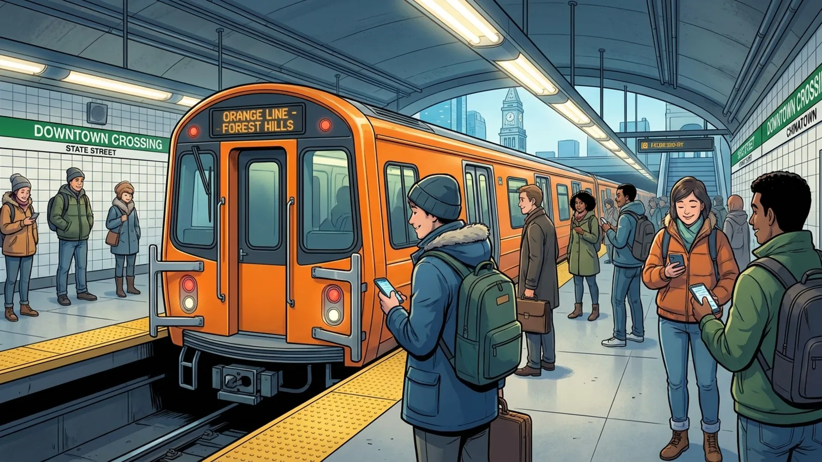 Boston Orange Line Bounces Back After Brief Delay