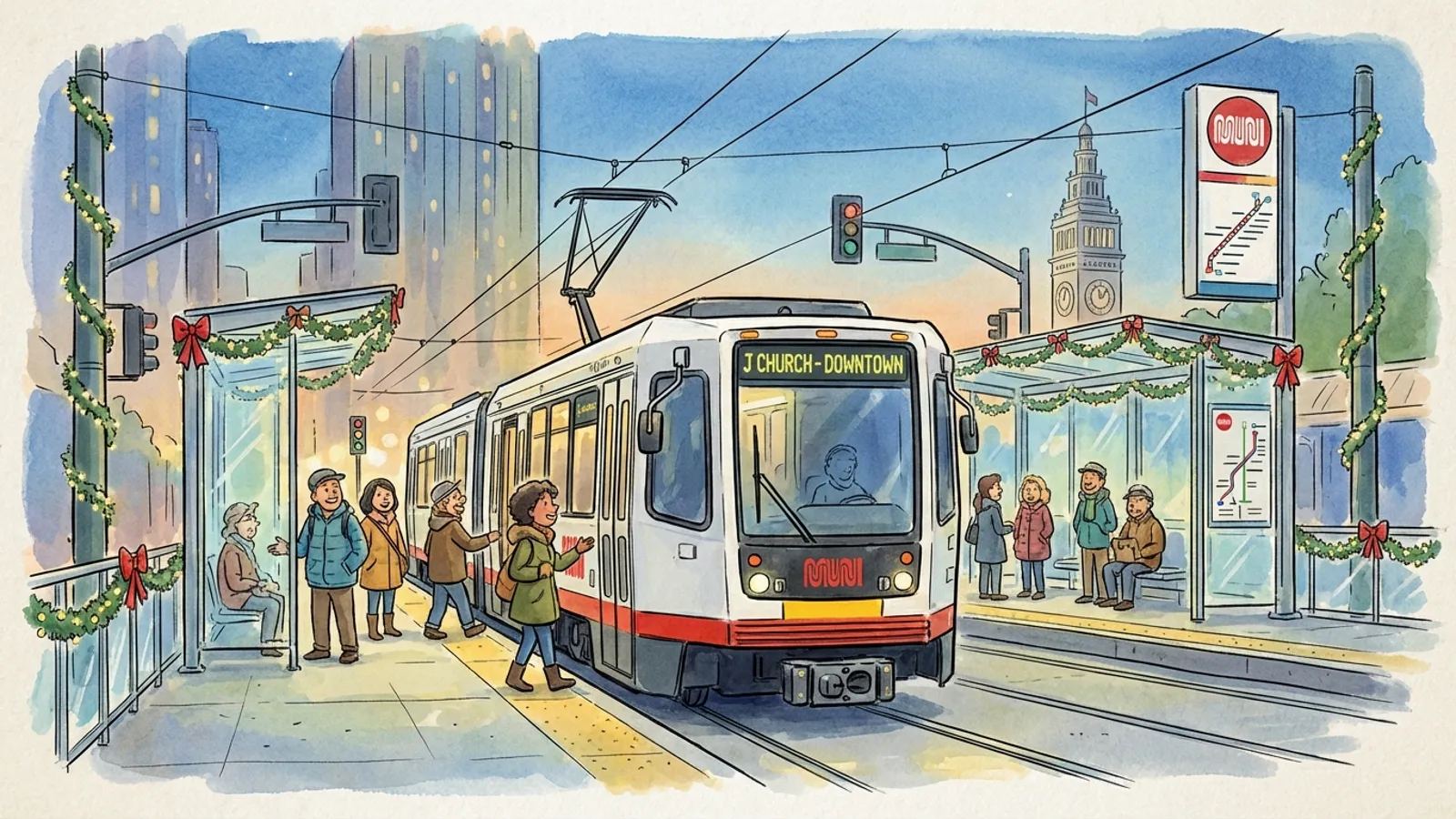 SF Transit Launches Holiday Collection for Riders