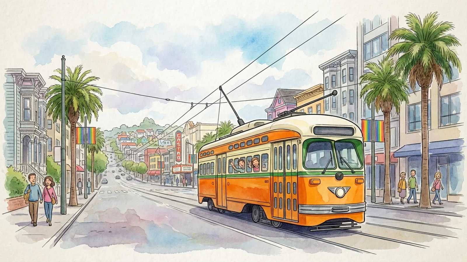 SF F Market Reroutes for Castro Menorah Ceremony