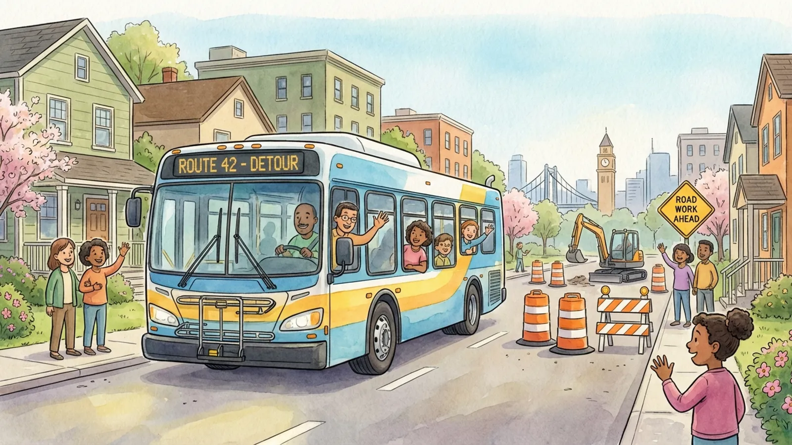 North West Route 487 Adapts to Roadworks