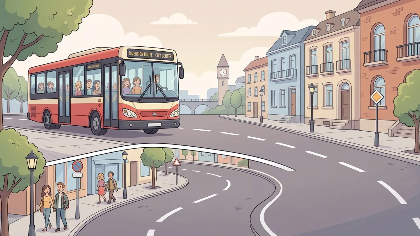 North West Service 14 Adapts Route After Incident