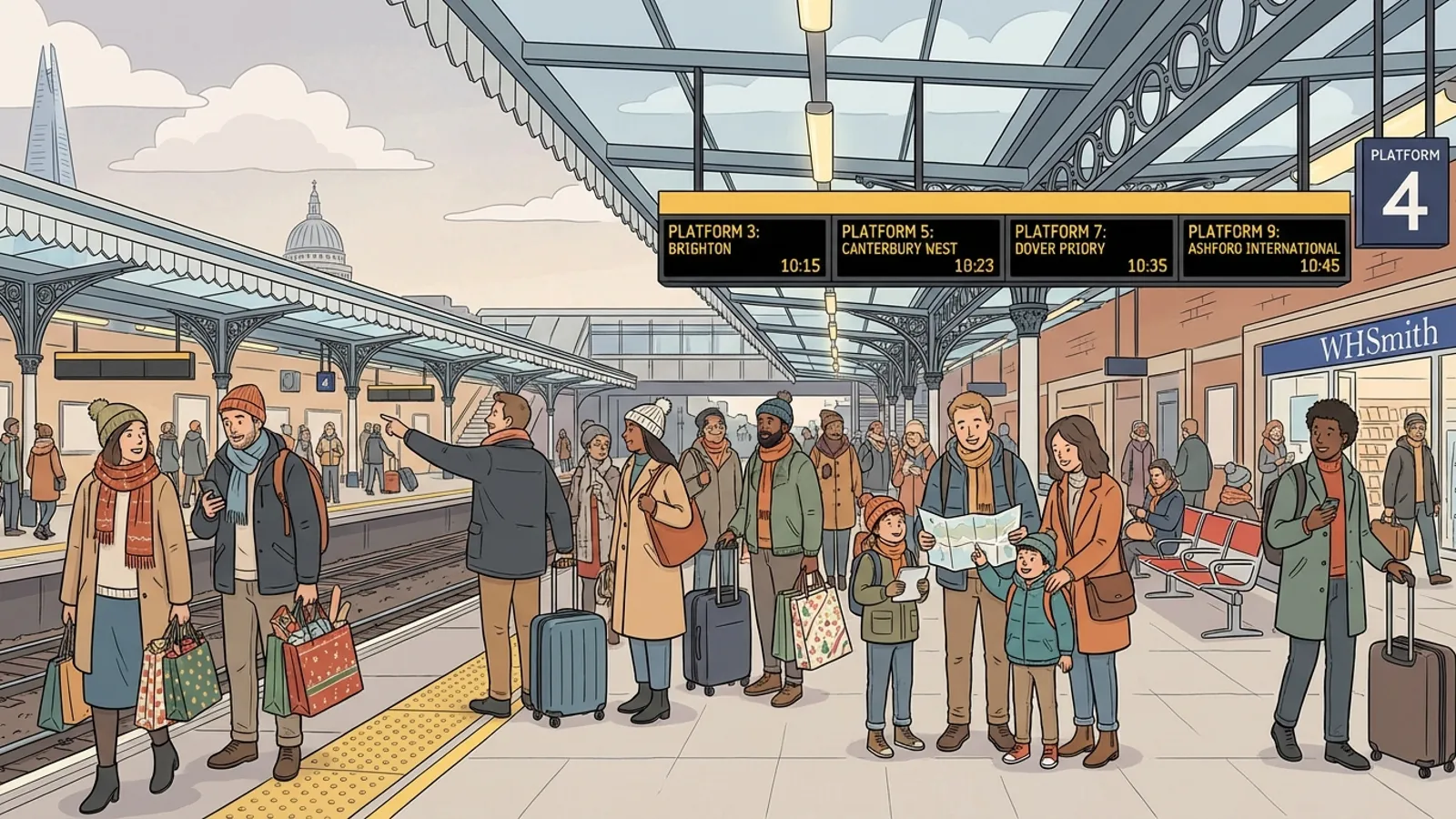 London and South East Rail Opens Holiday Booking