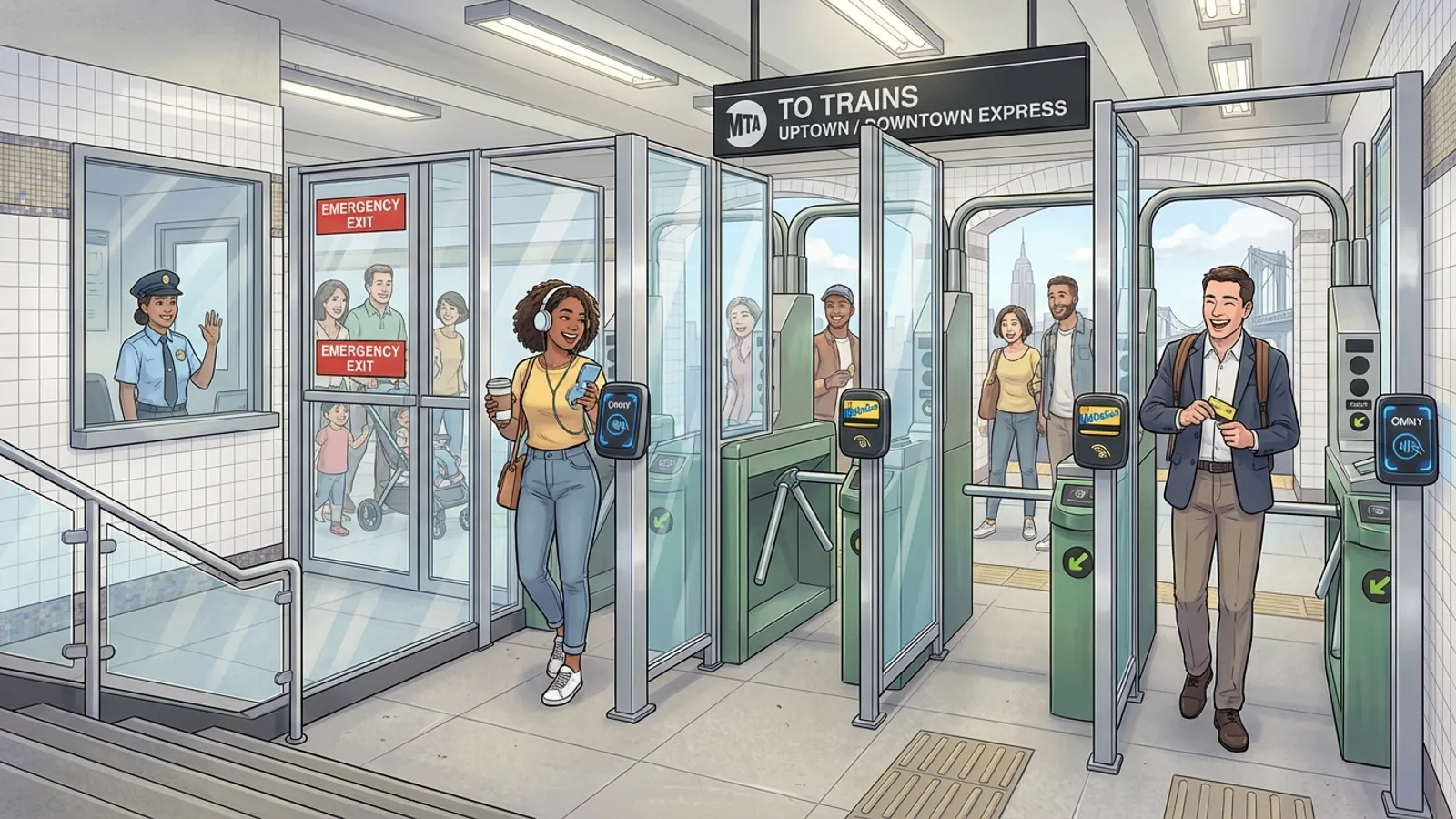 NYC Subway Cuts Fare Evasion in Half With New Barriers