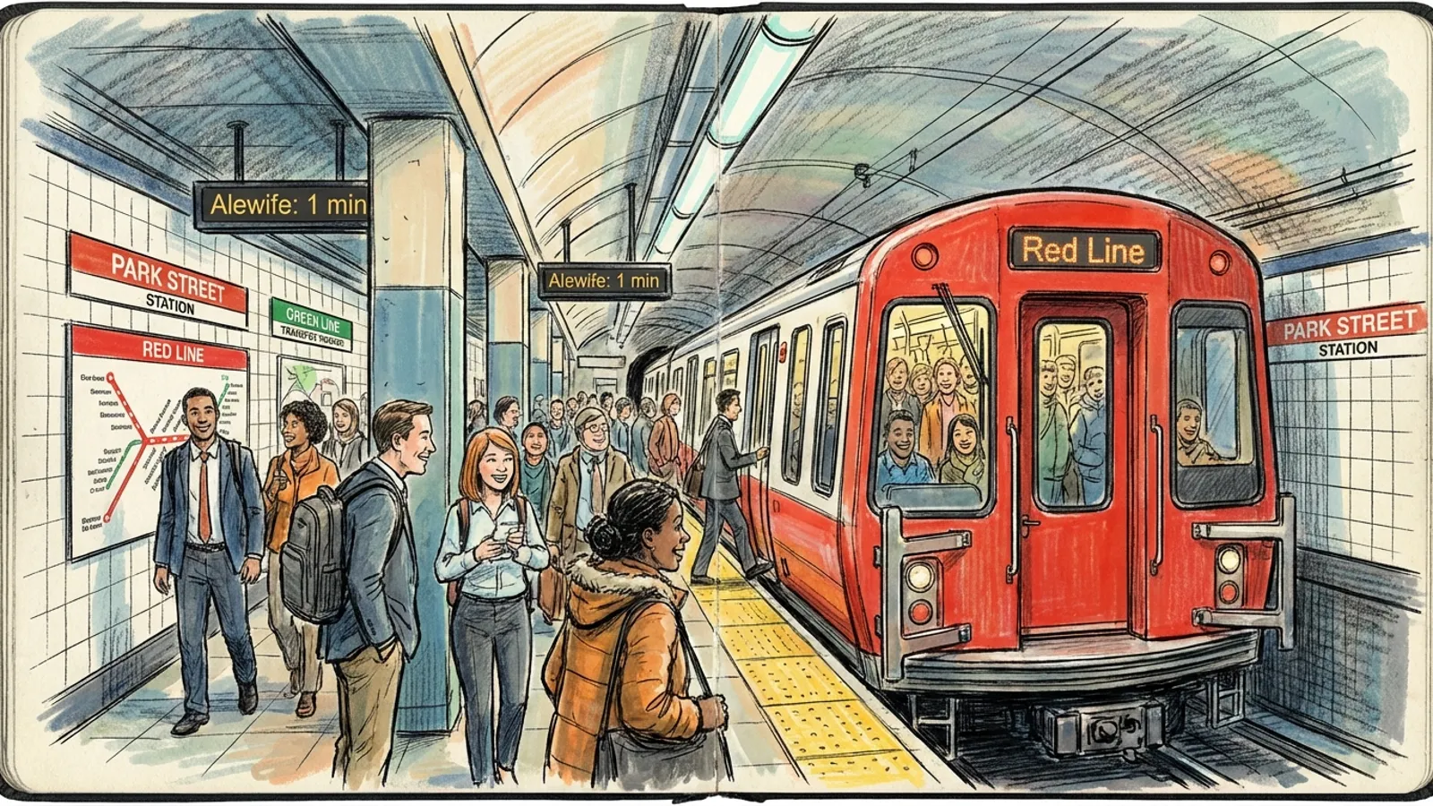 Boston MBTA Works to Restore Service After Delays