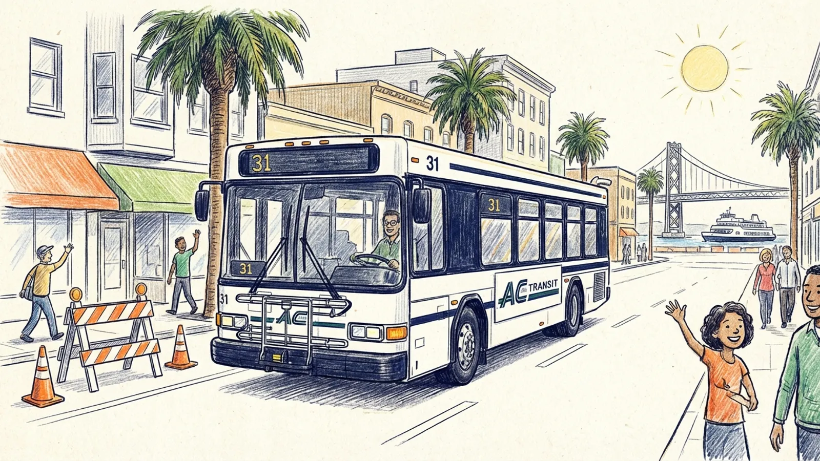 AC Transit Adapts Line 31 Service Around Alameda Work