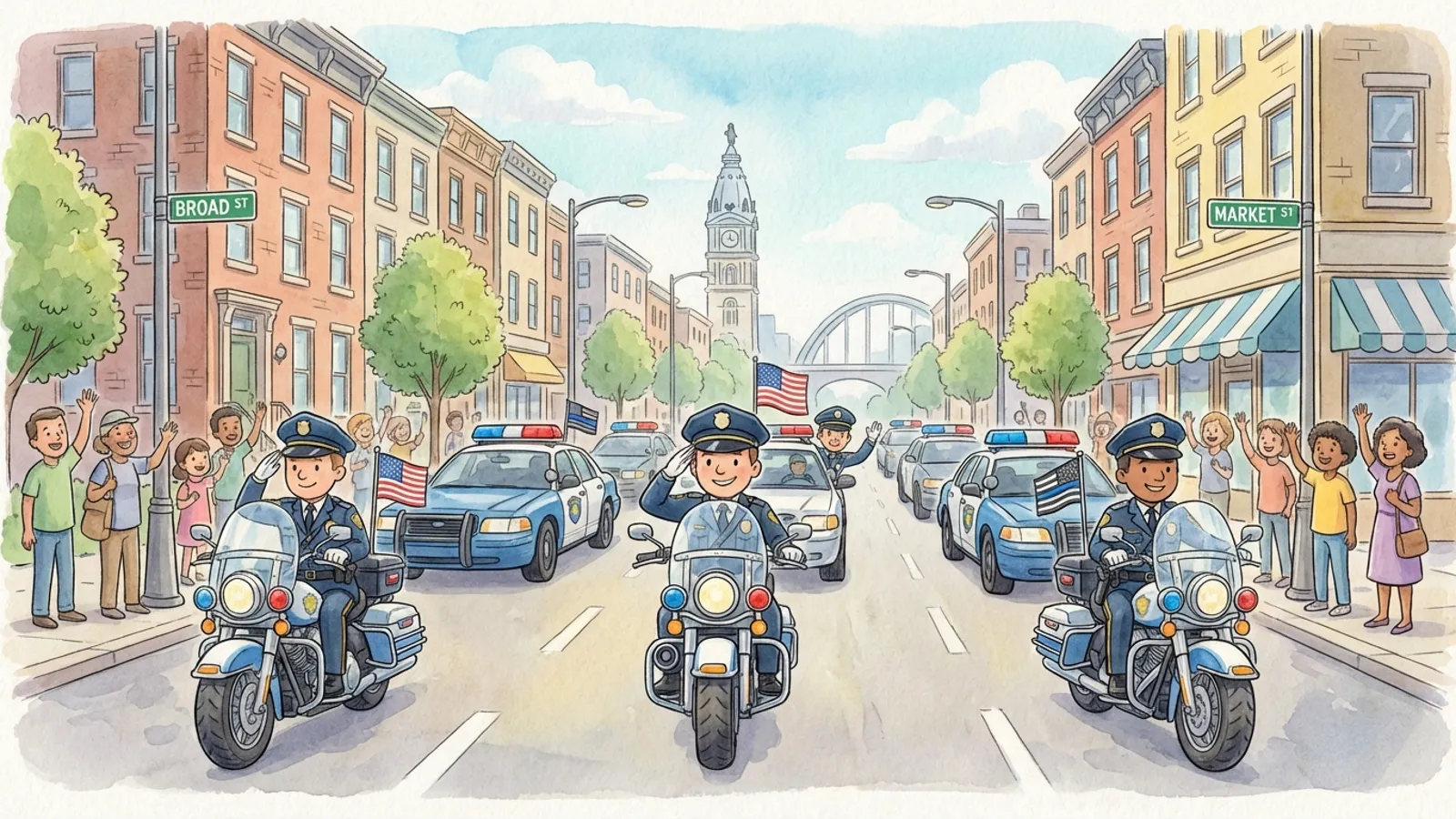 Philadelphia Roads Reopen After Officer Chan Tribute
