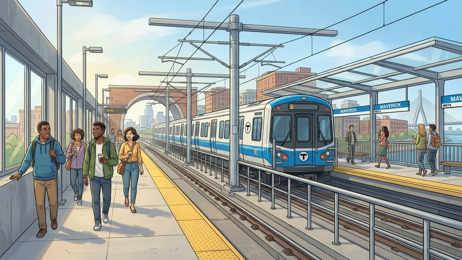 Boston Blue Line Resumes After Safety Check