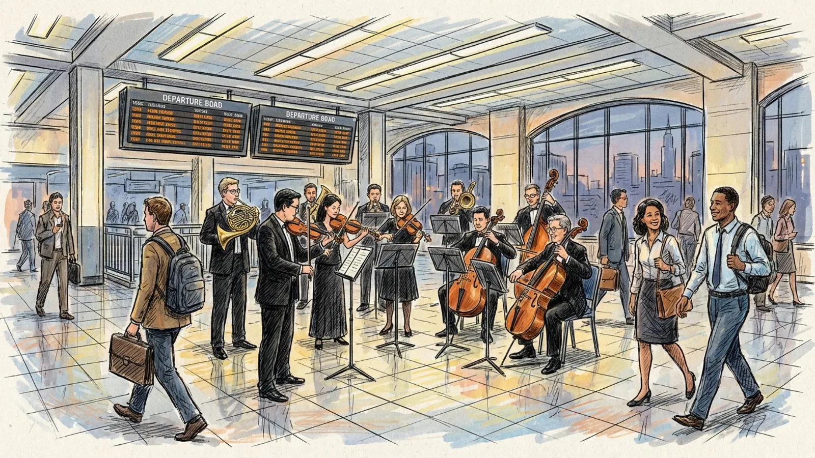 NYC-NJ Transit Brings Holiday Music to Commuters