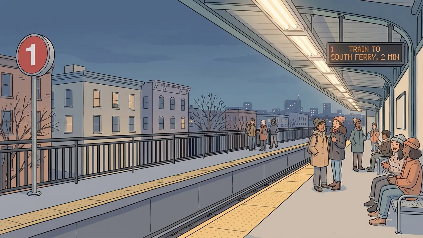 NYC 1 Train Halted — Crews Working to Restore Service