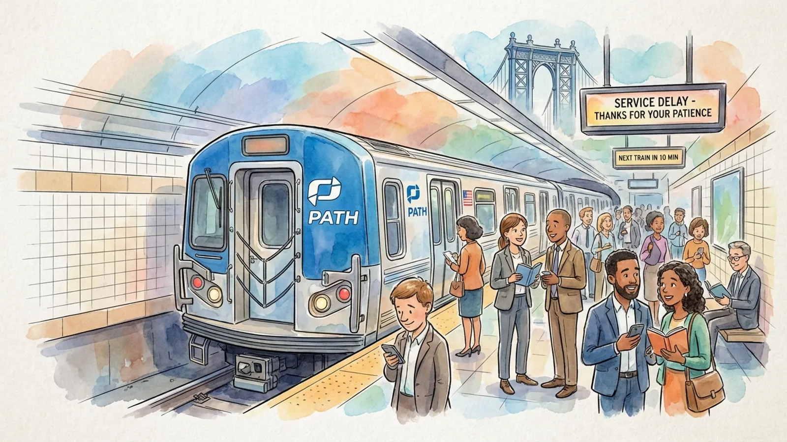 NYC PATH Crews Work to Restore Newark-WTC Service