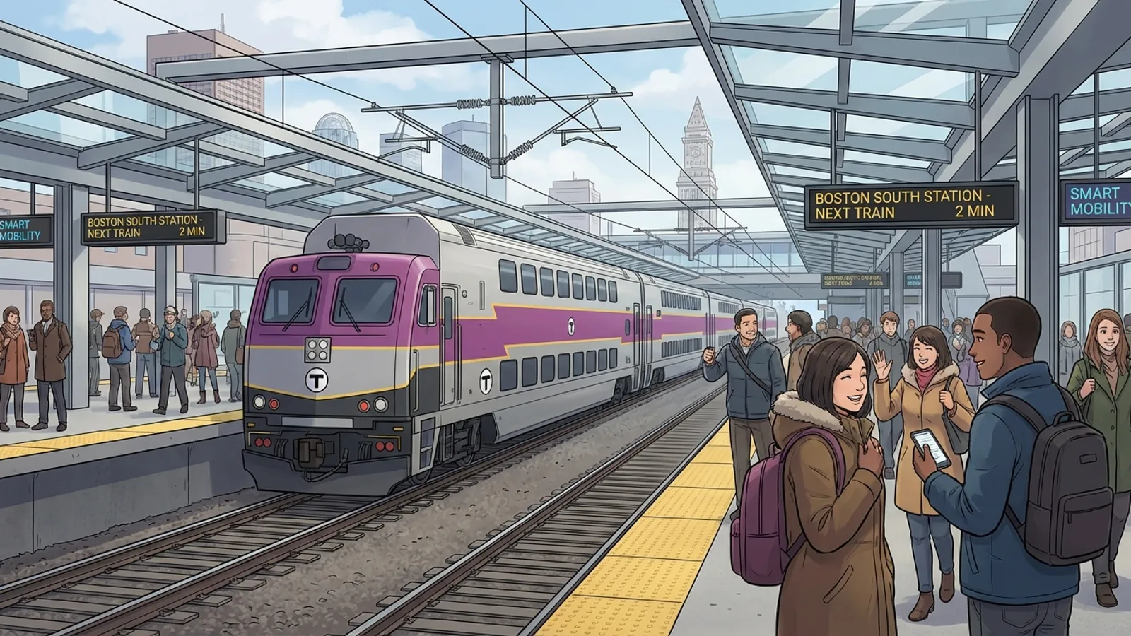 Boston MBTA Picks 3 Finalists for Commuter Rail Future