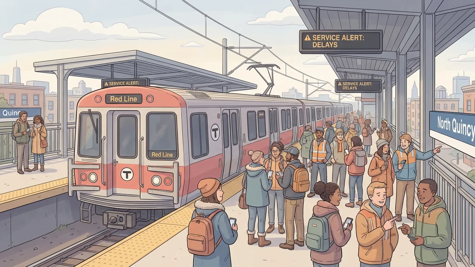 Boston Red Line Signal Fix Underway at North Quincy