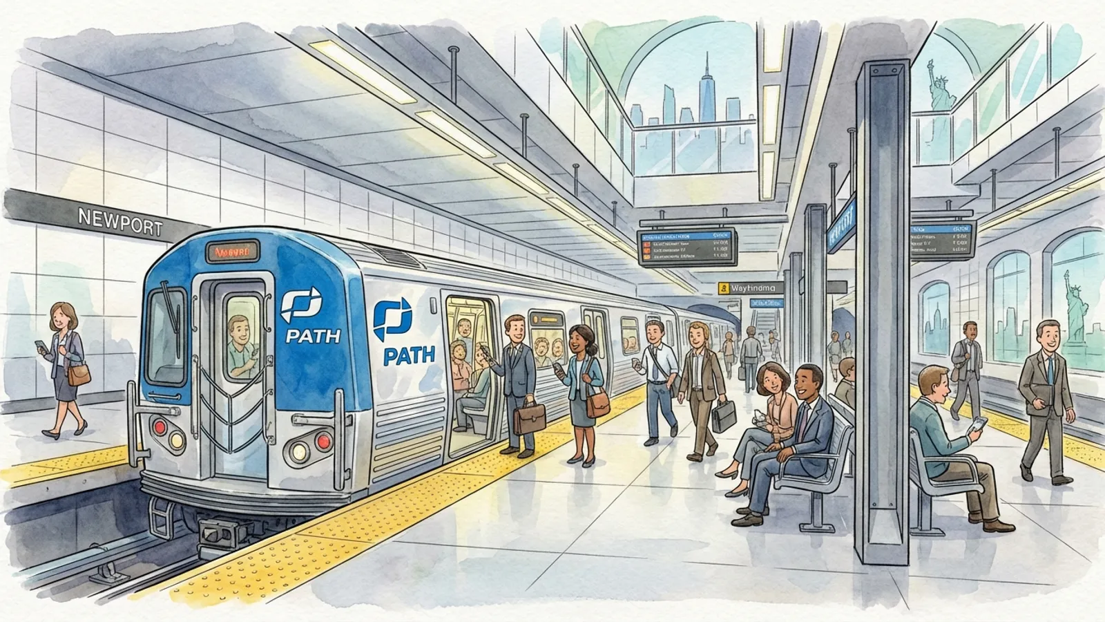 PATH Newport Station Returns to Normal Service