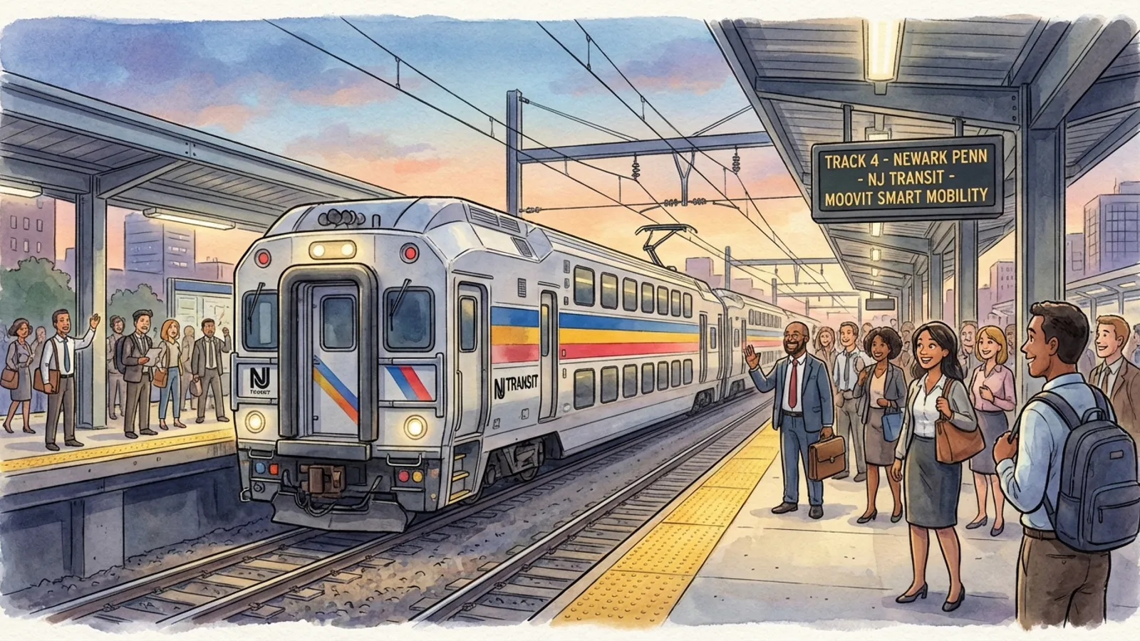 NYC-NJ Transit Returns to Normal at Newark, Harrison