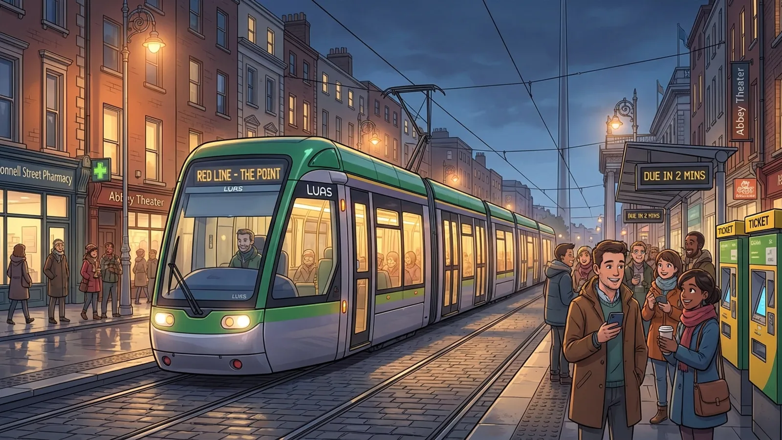 Ireland Luas Adjusts Hours for Holiday Tradition