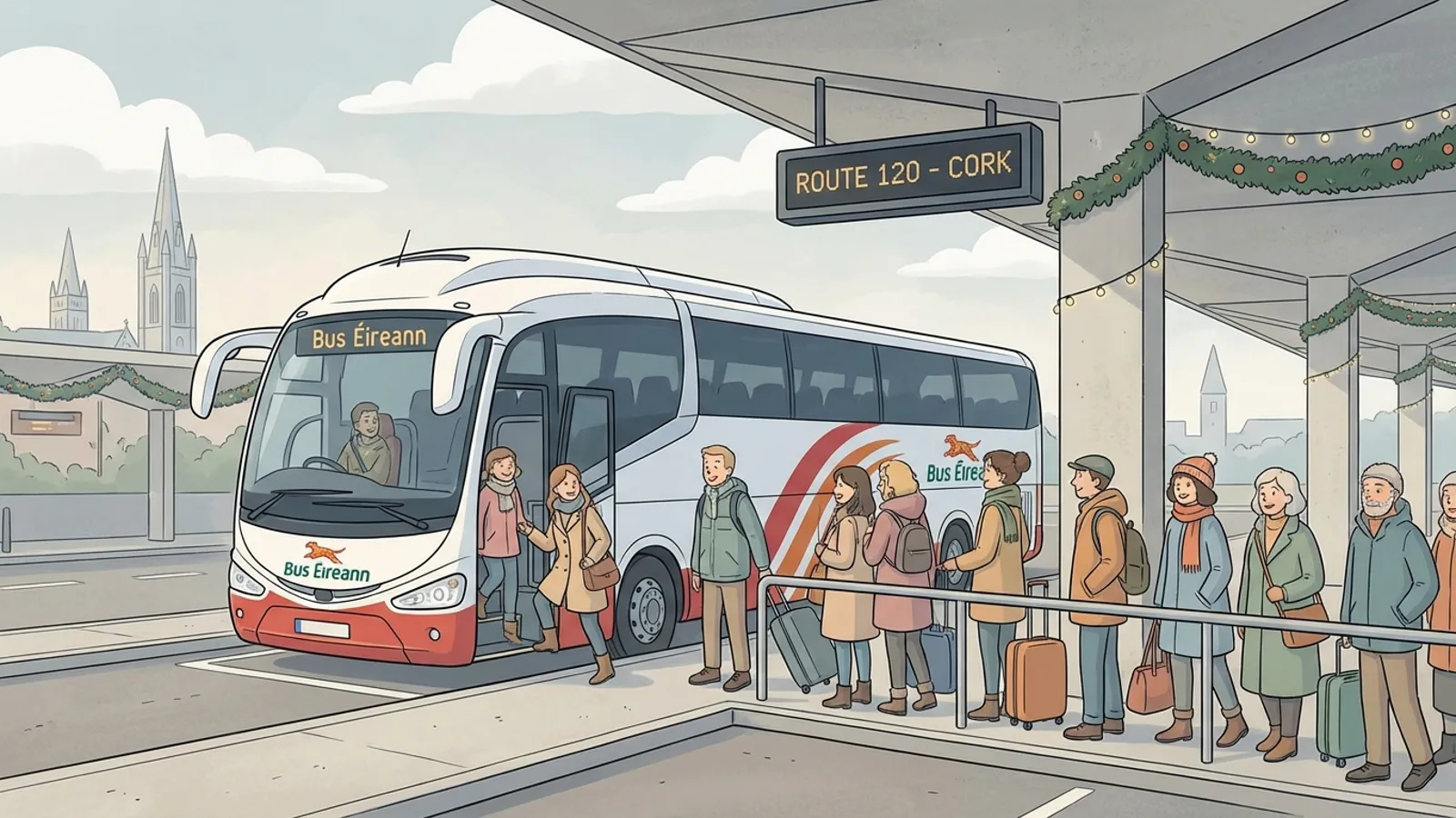 Bus Éireann Connects with Holiday Riders at Dublin Hub