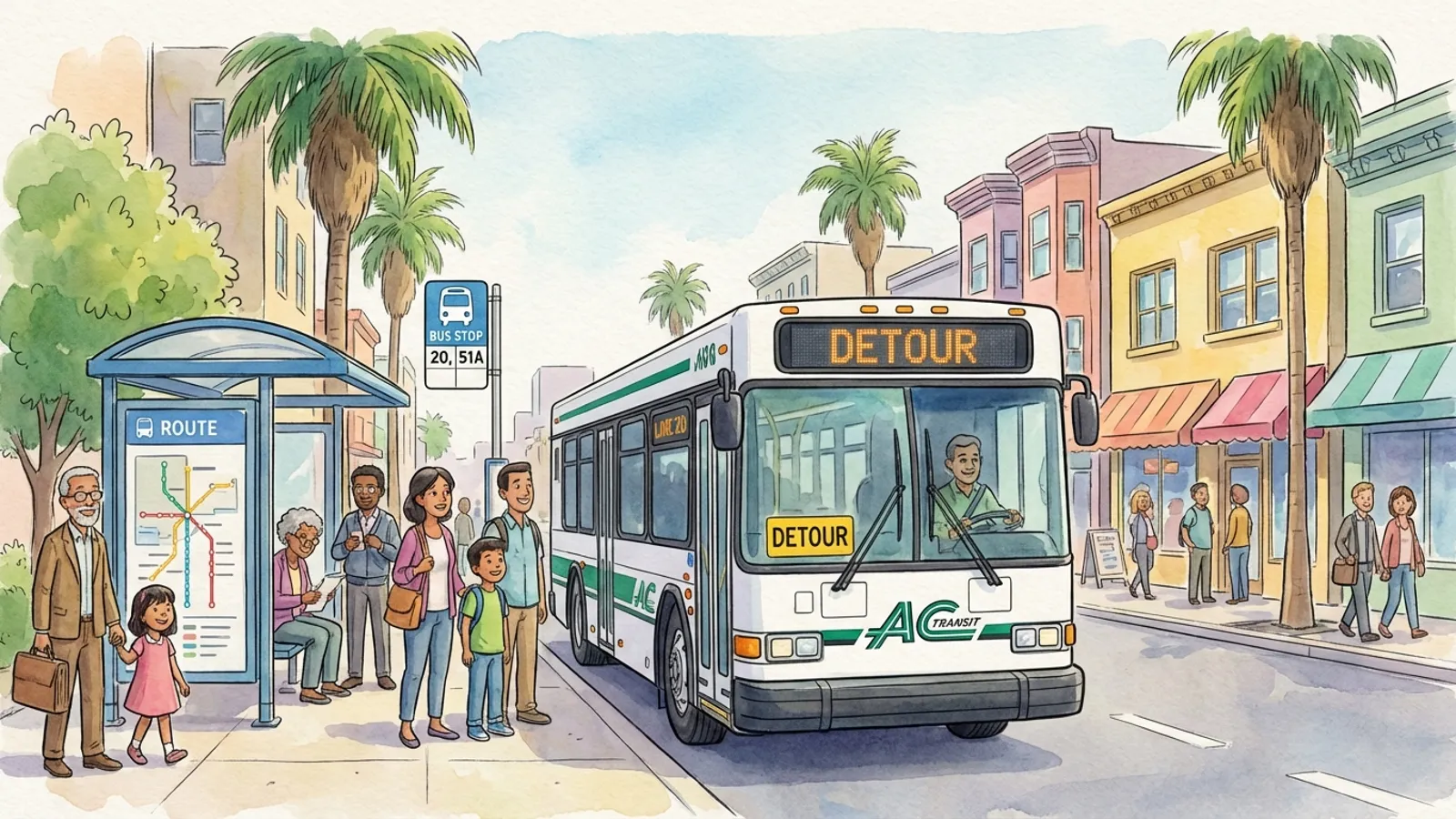 Oakland Transit Adapts Route During Emergency Response