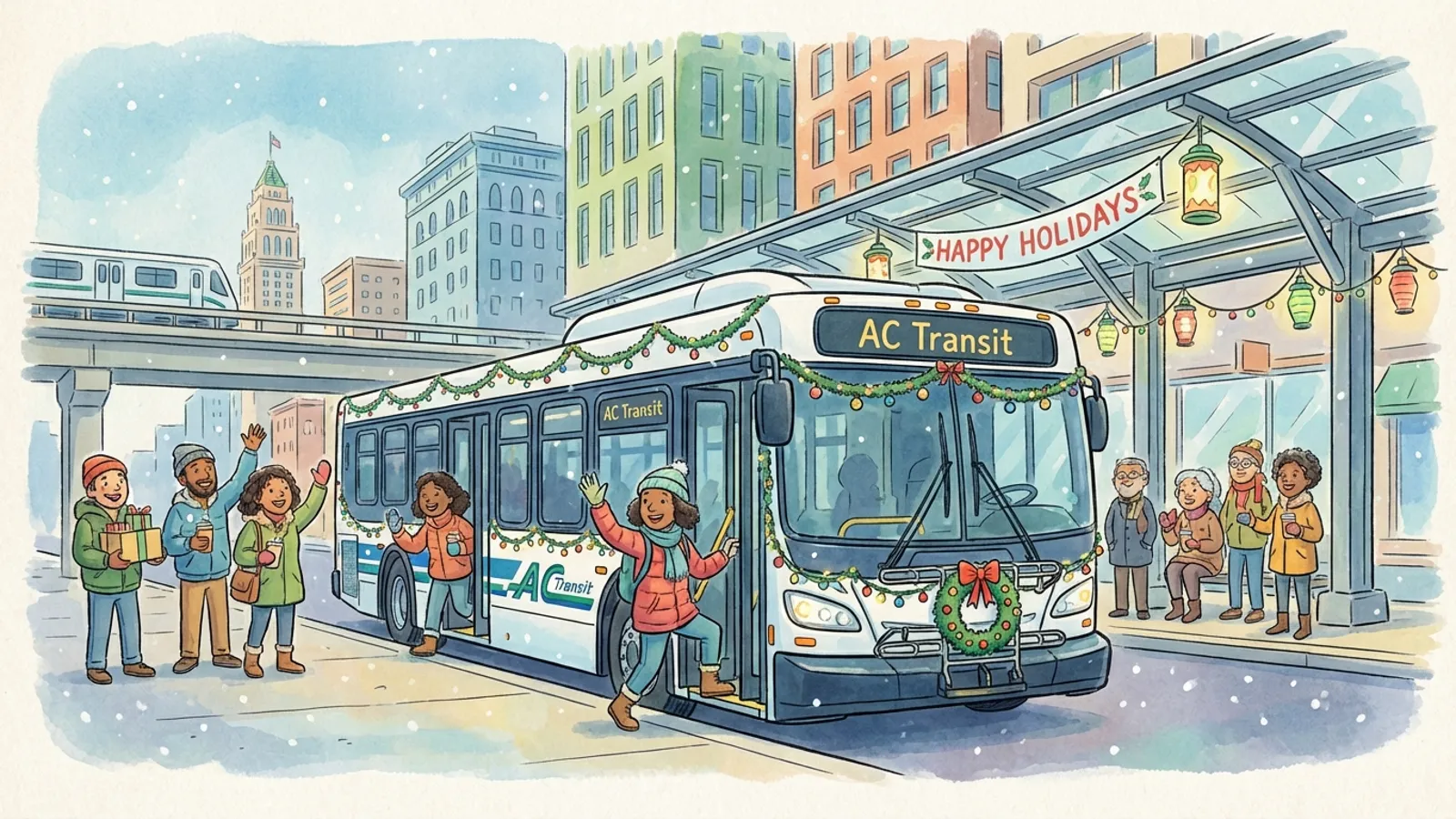SF Transit Workers Bring Holiday Joy to East Bay Kids