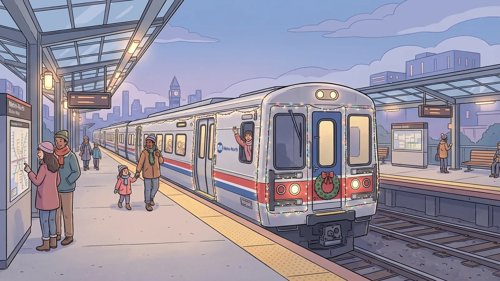 NYC Metro-North Brings Holiday Cheer to Commuters