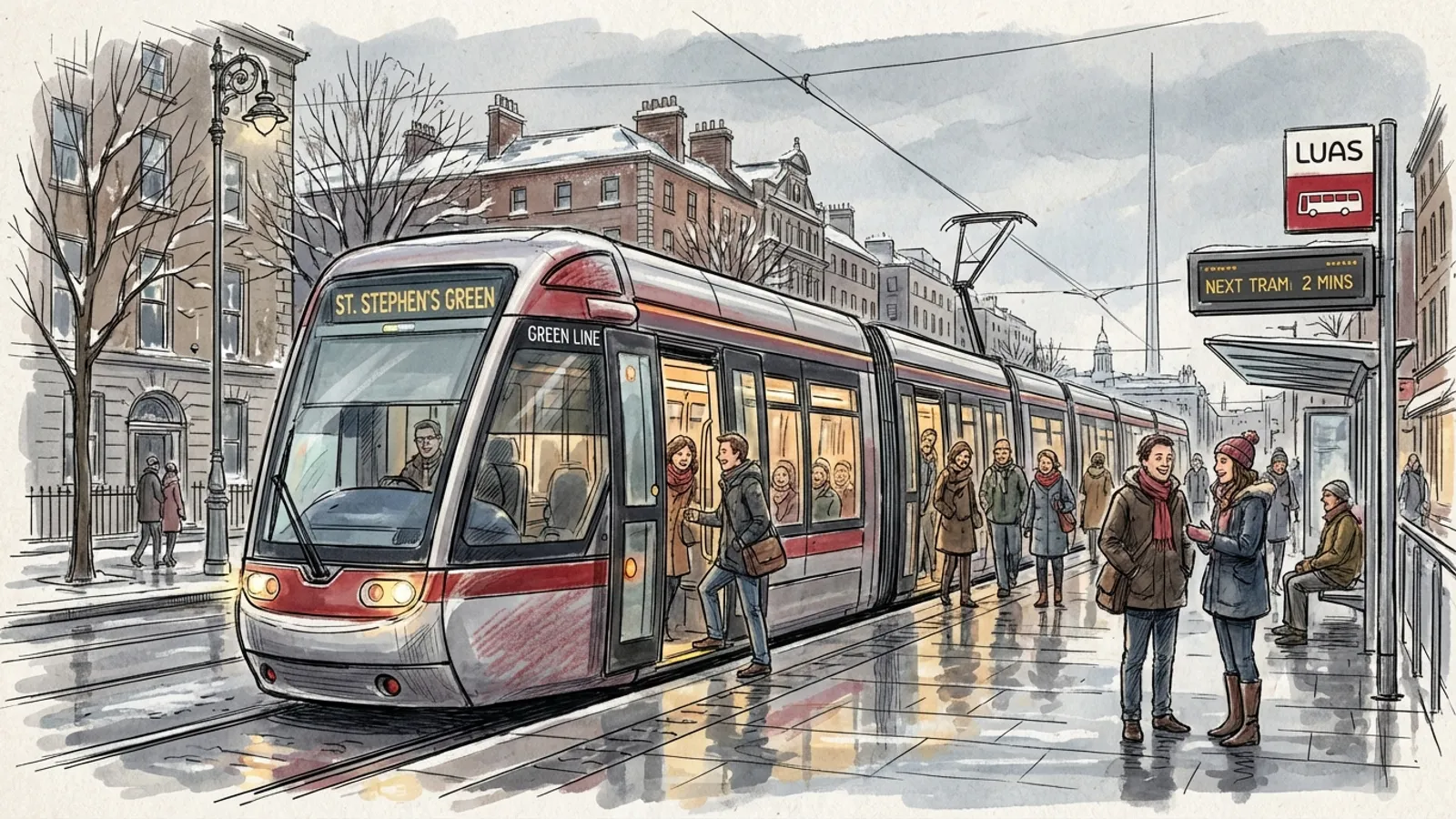 Ireland's Luas Trams Keep Riders Warm With Smart Climate Tech