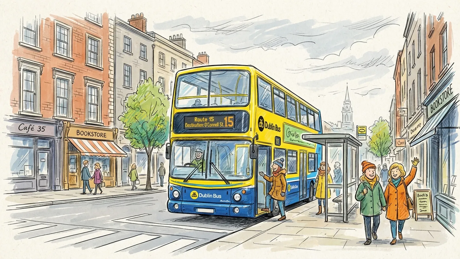 Dublin Bus 39 Keeps Holiday Travelers Moving