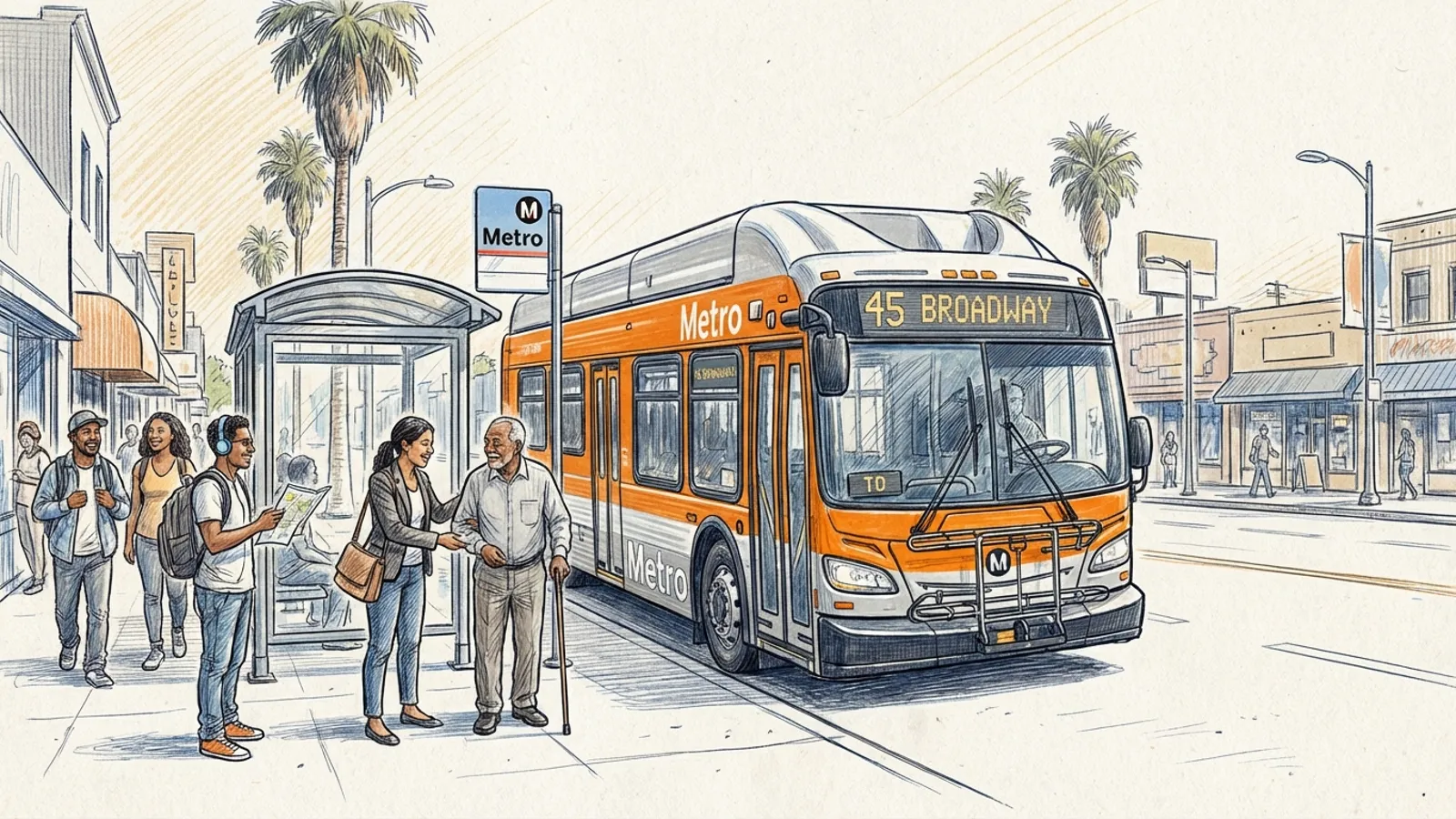 Broadway Gets Transit Upgrades in South LA