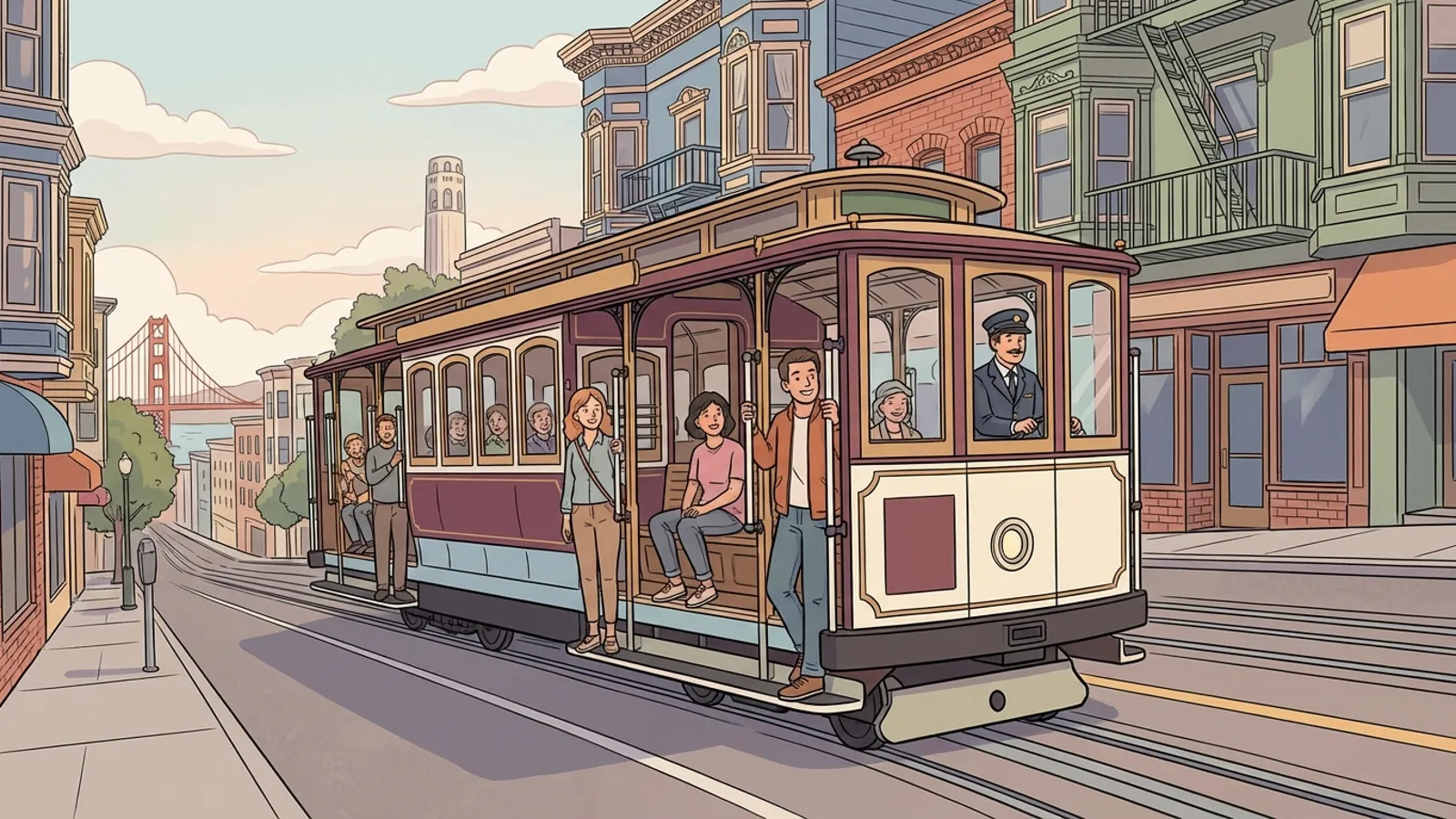 SF Hyde Cable Car Reroutes as Crews Fix System