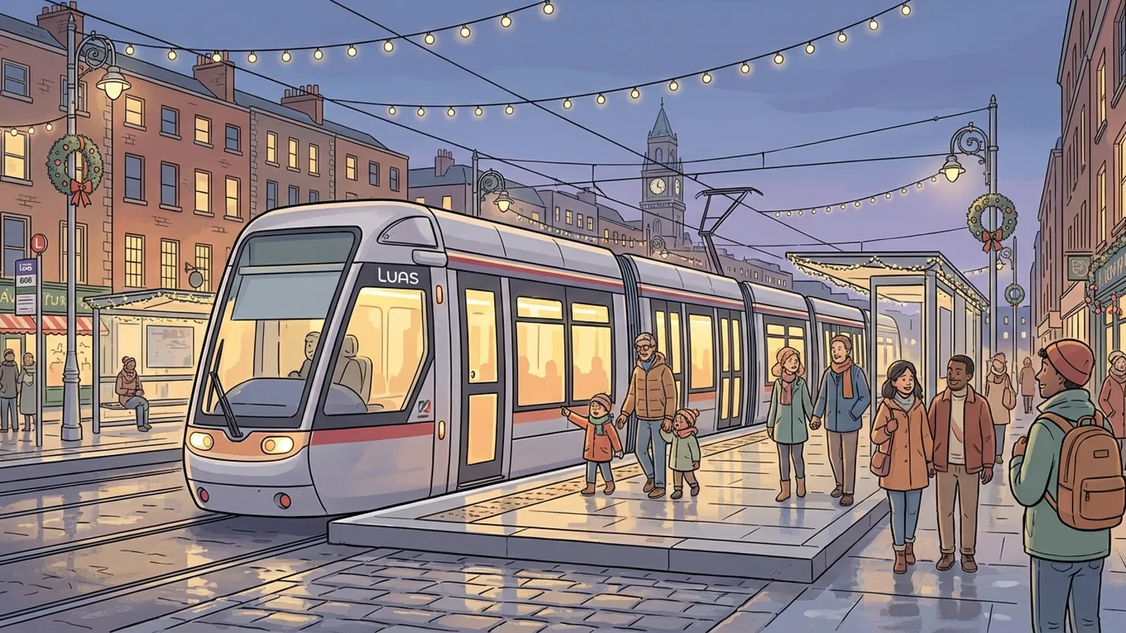 Ireland Luas Adjusts Hours for Holiday Celebration
