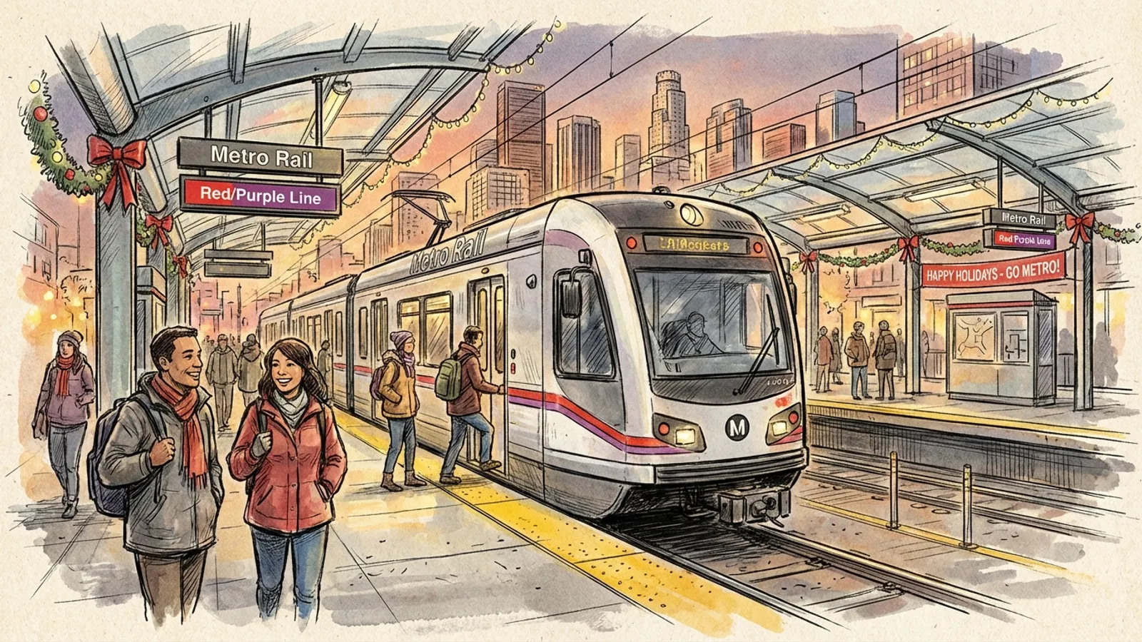 LA Metro Offers Free Christmas Eve Rides