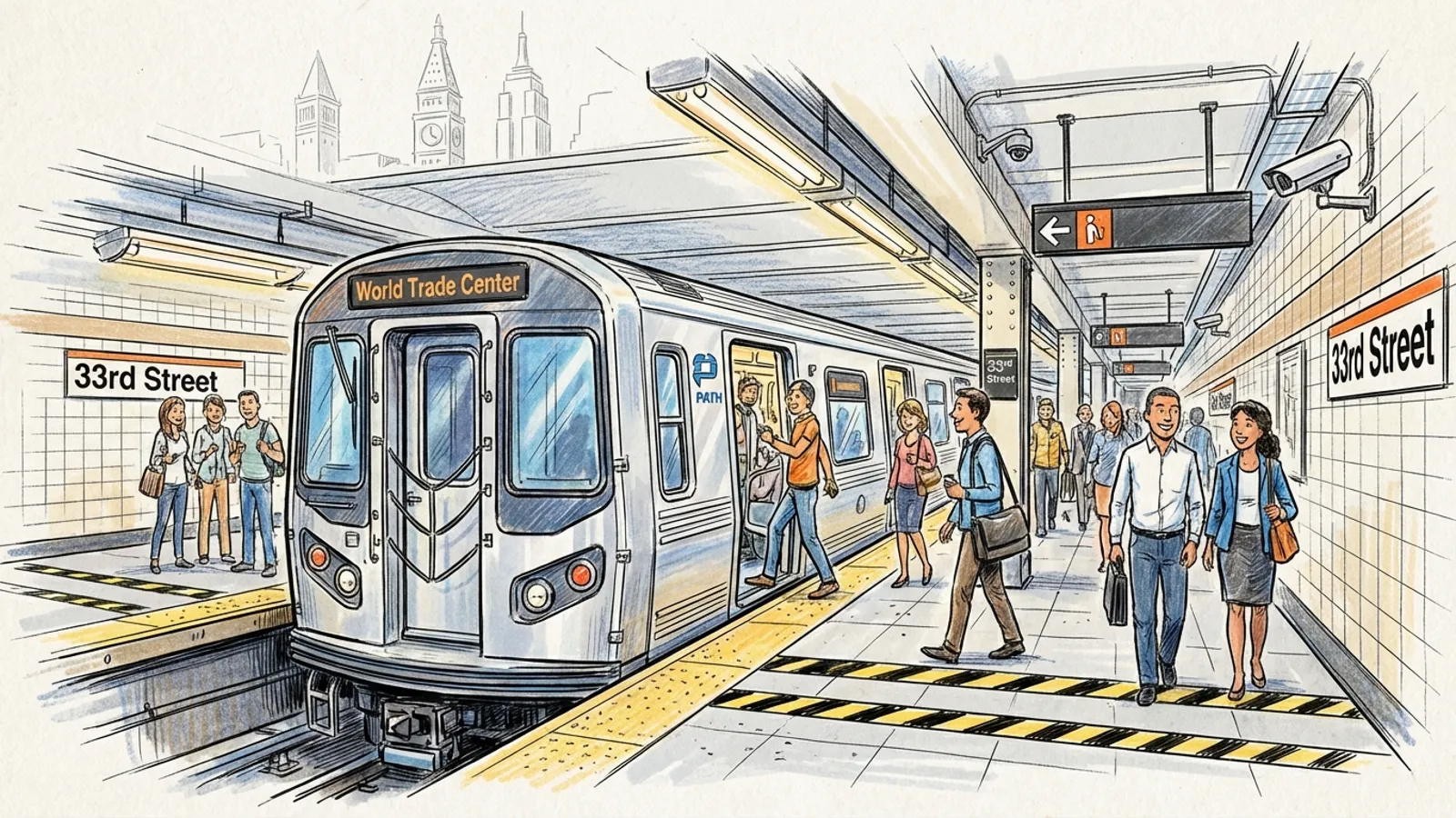 NYC PATH 33 St Adapts With Subway Detour Option