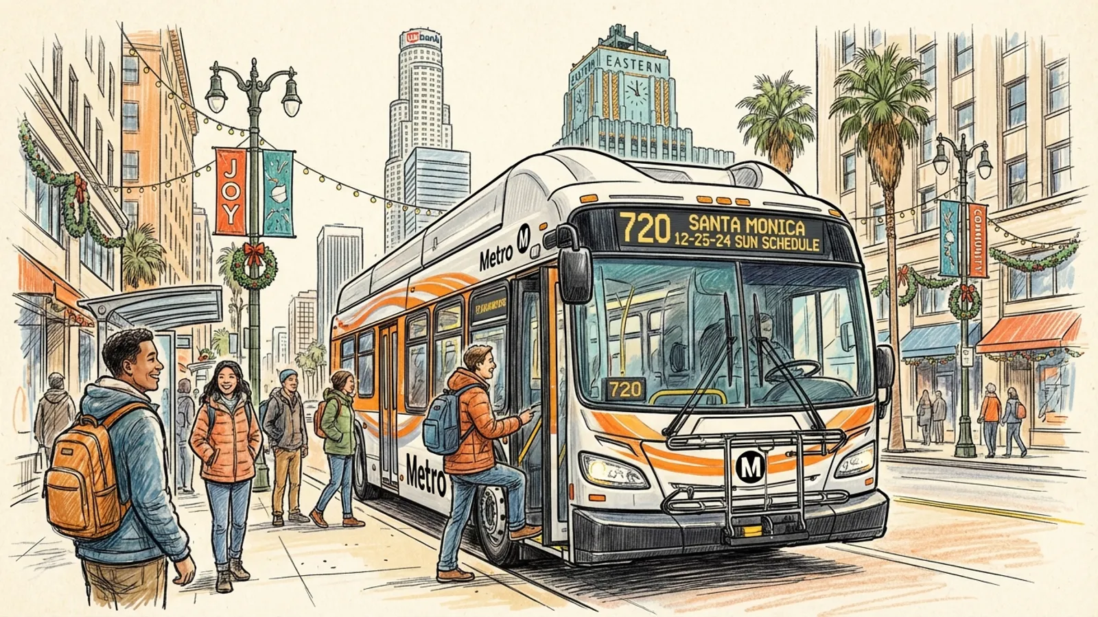 LA Metro Adapts Service for Christmas Day Demand