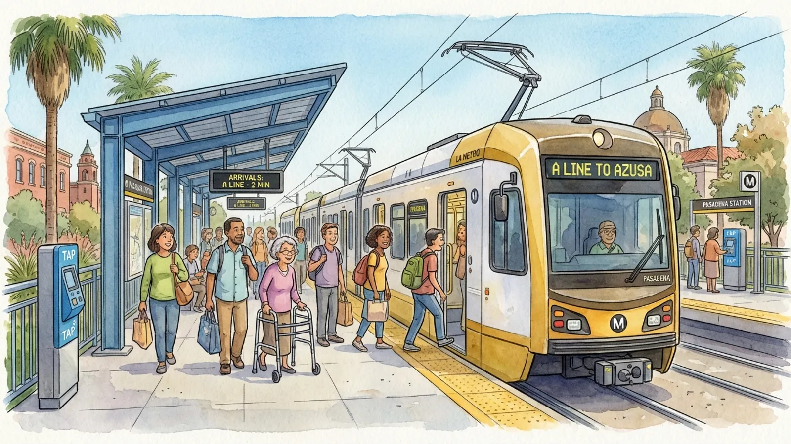 LA Metro A Line Opens Rose Parade Access