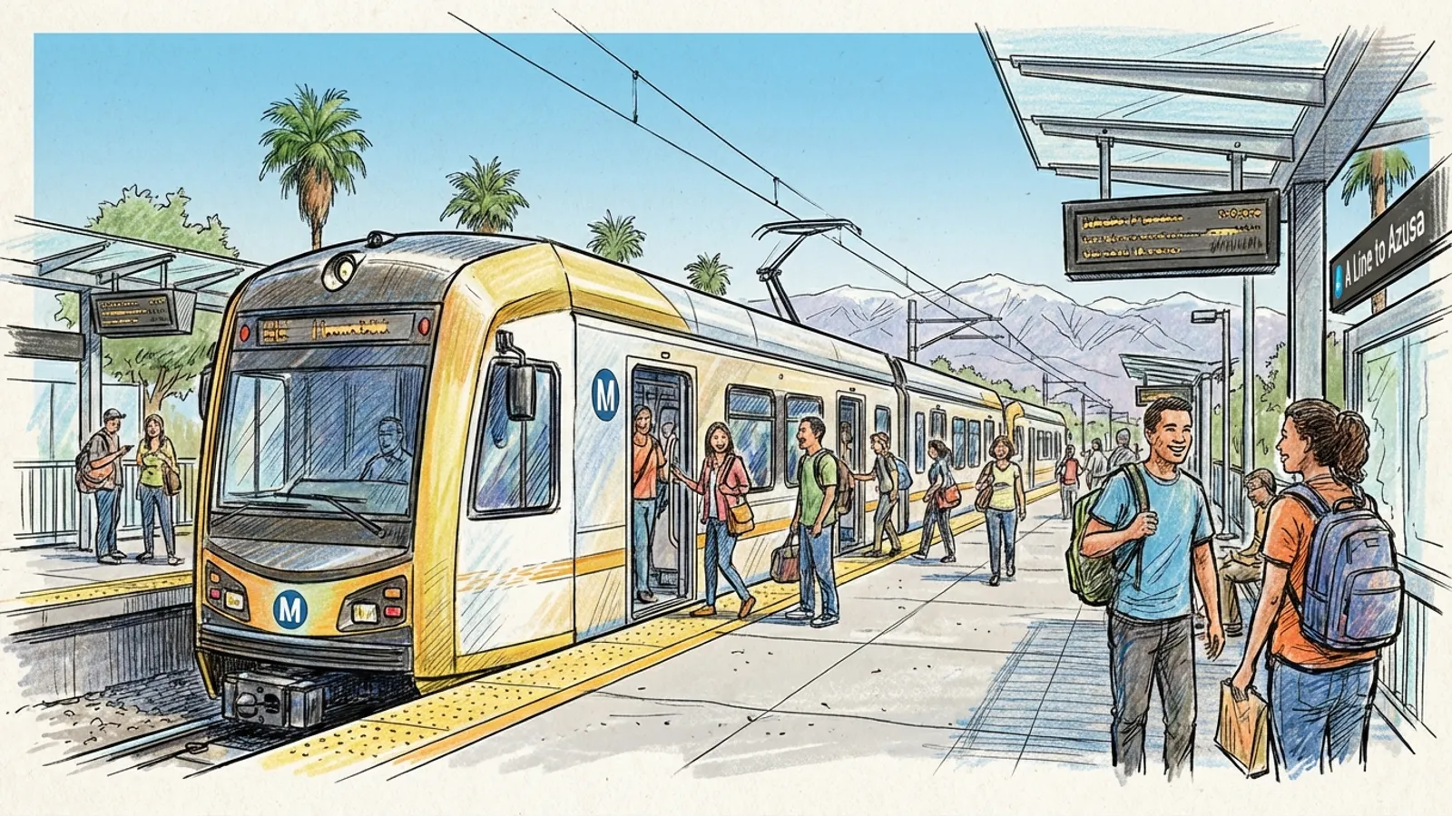 LA's A Line Opens Easy Access to Rose Parade