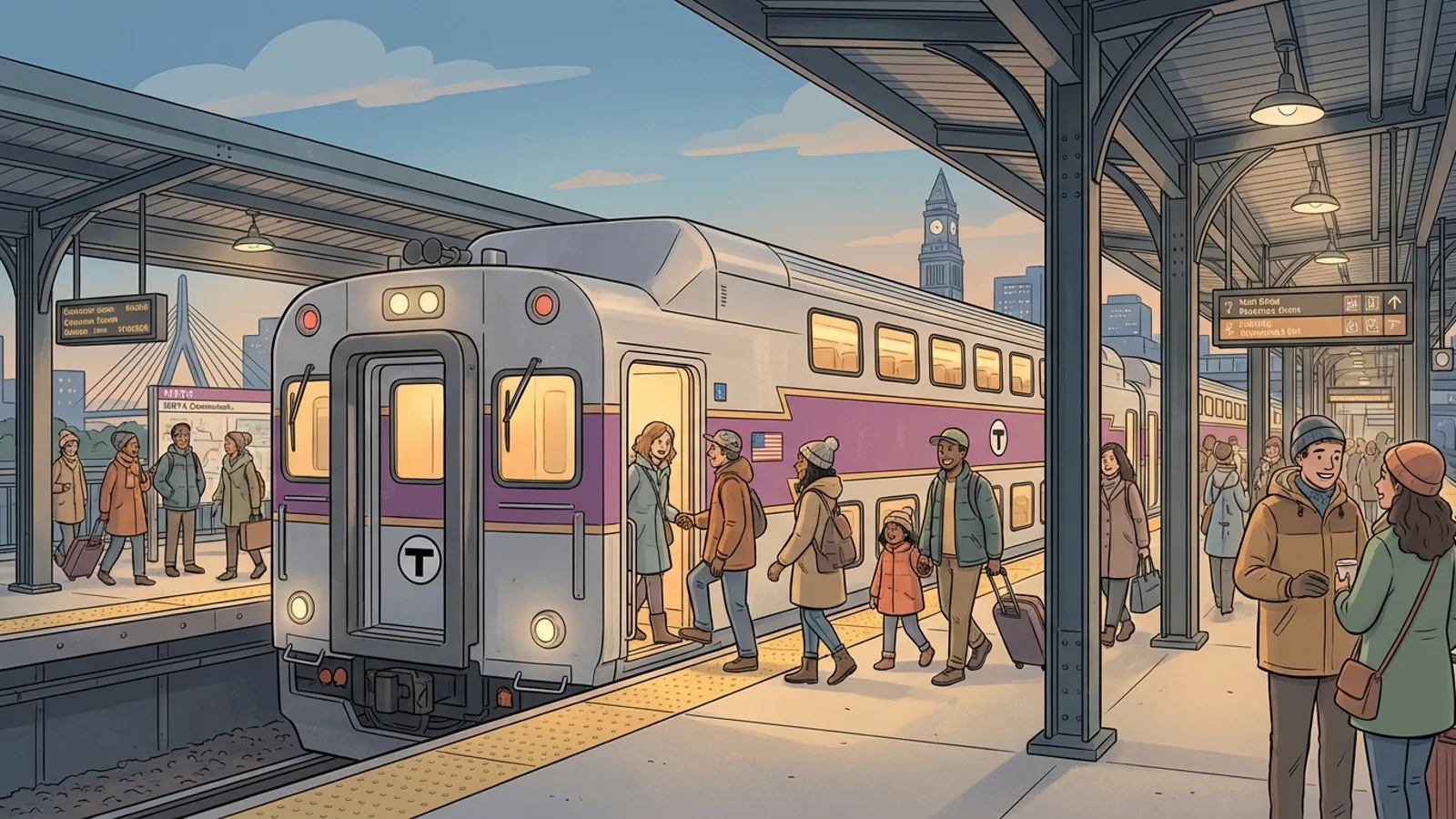 Boston MBTA Offers Free Rides to Ring in 2025 Safely