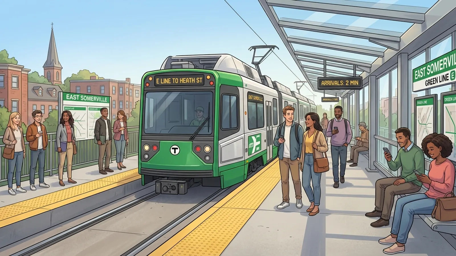 Boston Green Line Switch Fixed After Brief Delay