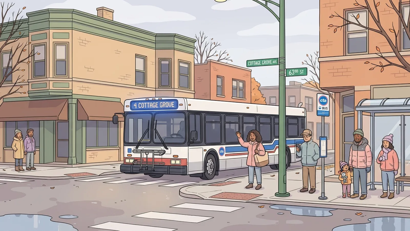 Chicago CTA Reroutes Bus #4 at 95th Street