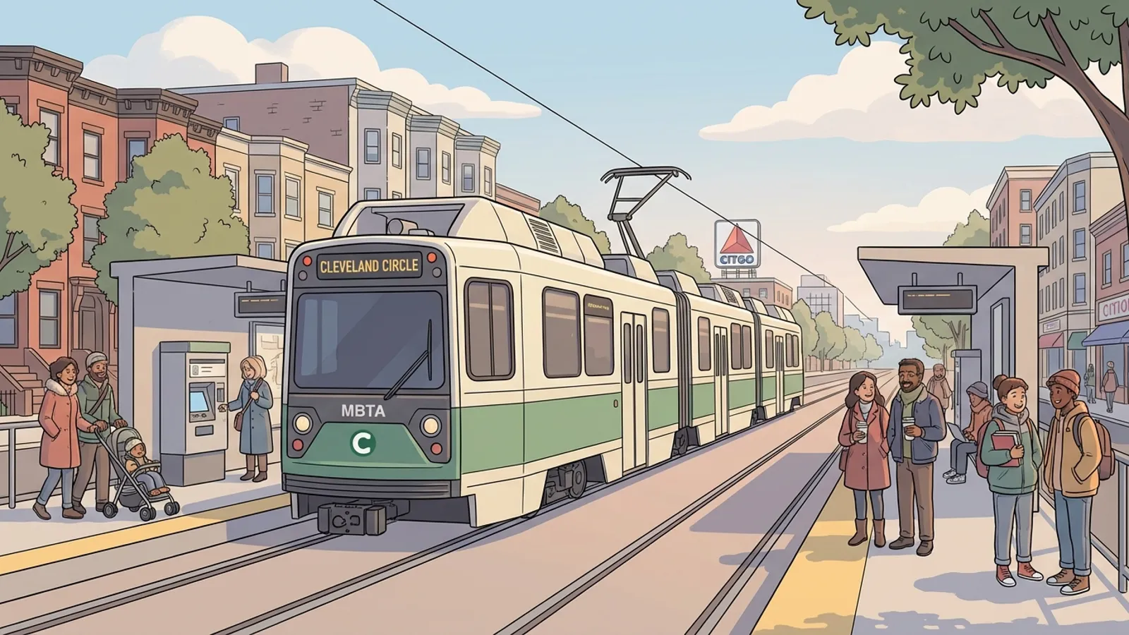 Boston Green Line C Branch Back on Track