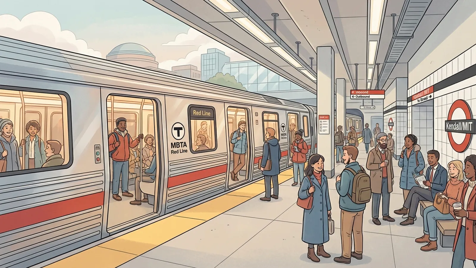 Boston Red Line Adapts After Train Disruption