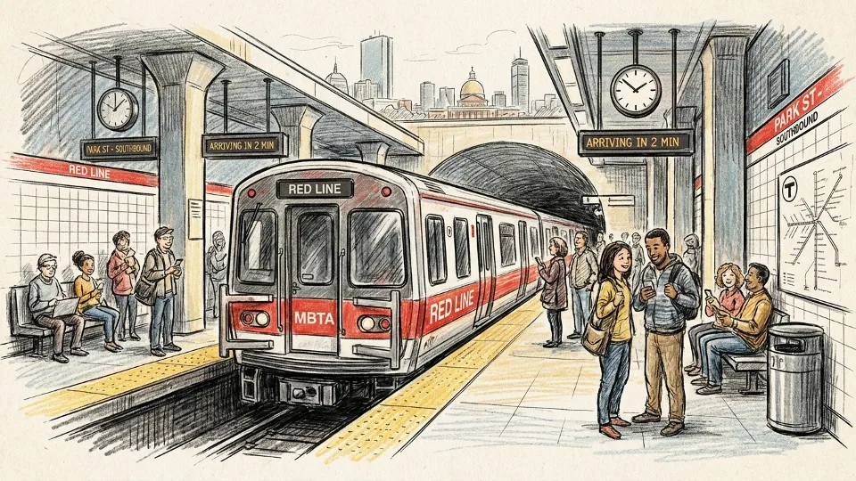 Boston Red Line Resumes Service After Brief Delay