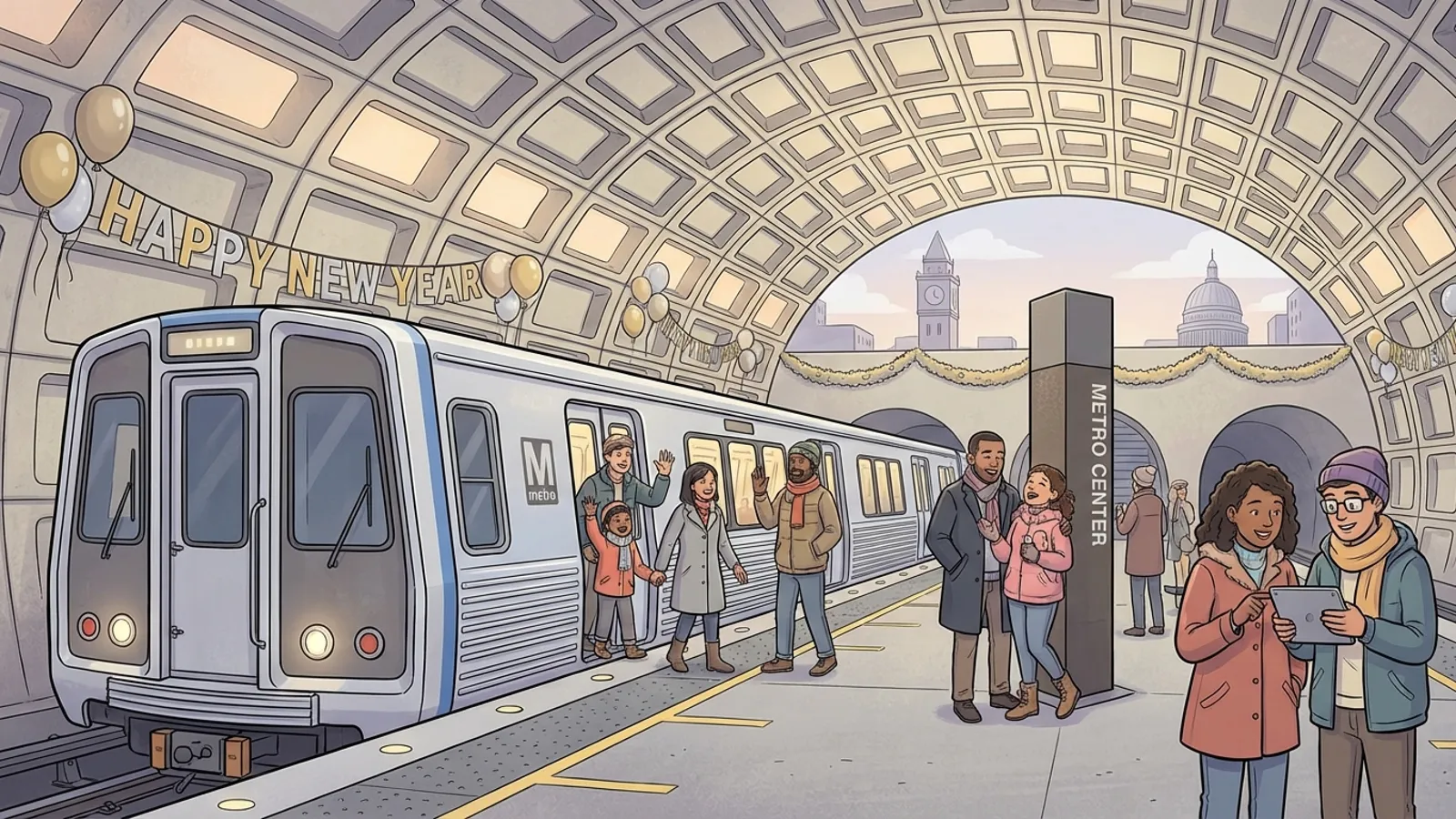 DC-Maryland-Virginia Metro Offers Free Rides for New Year's Eve