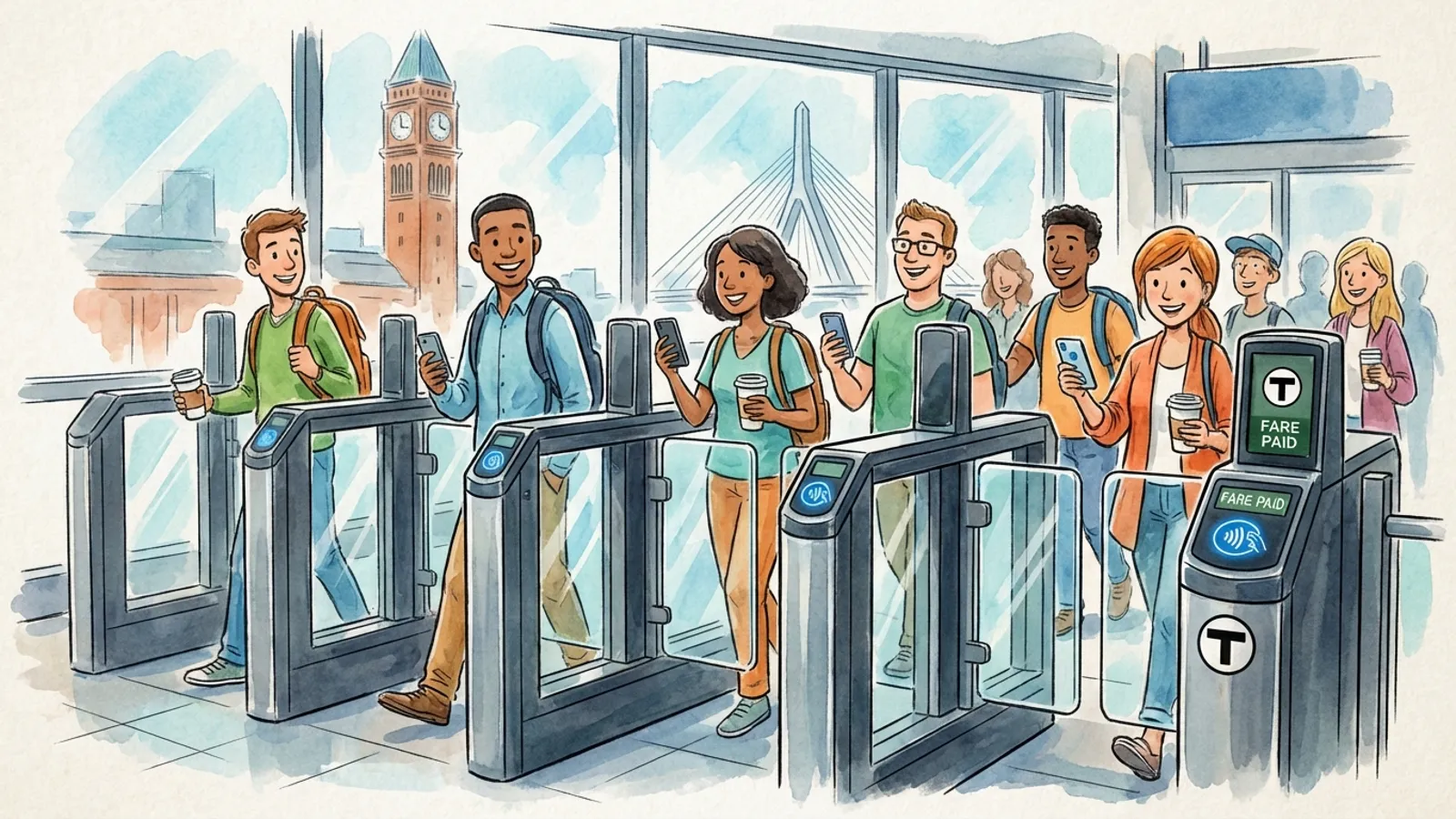 Boston's MBTA Modernizes Fares at South Station