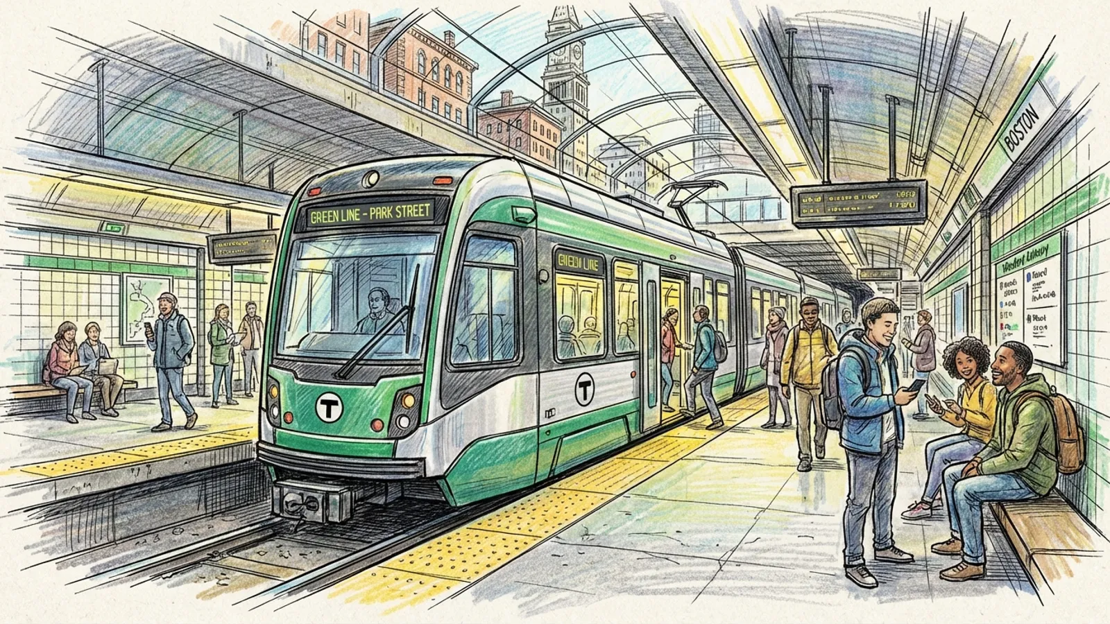 Boston Green Line Back on Track After Brief Delay