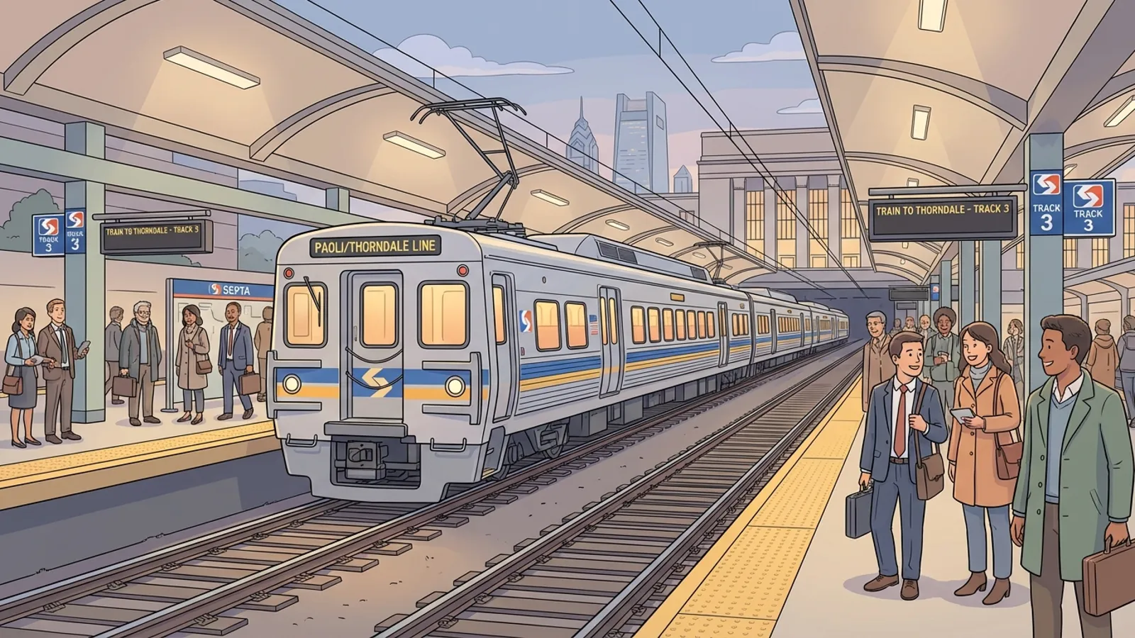 Philadelphia Rail Adapts to Evening Rush Delays