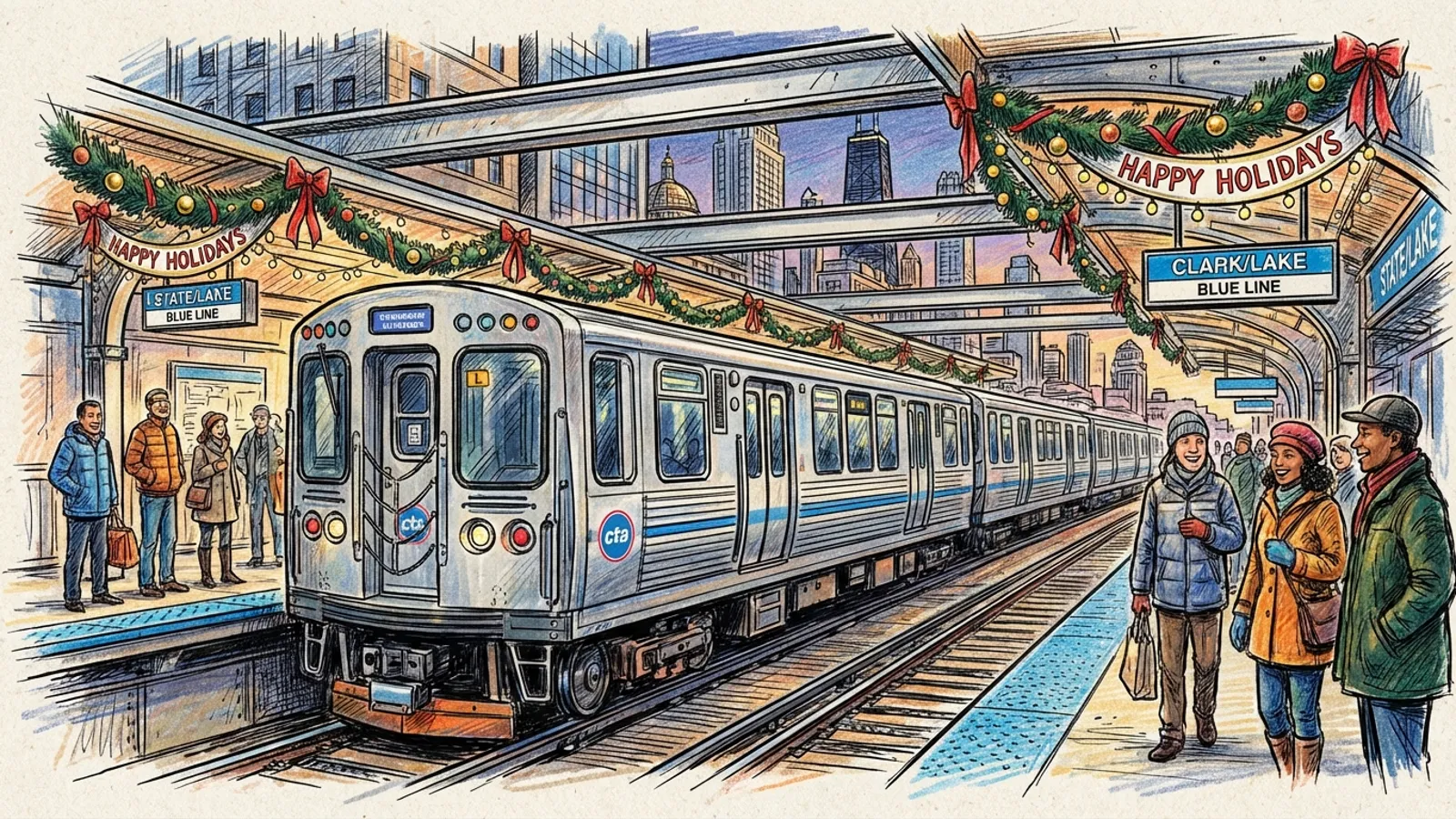 Chicago CTA Adjusts for New Year's Day Travel