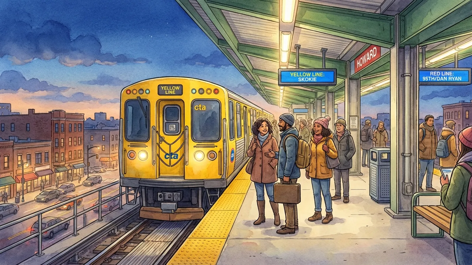 Chicago CTA Adds Trains for New Year's Eve Celebrations