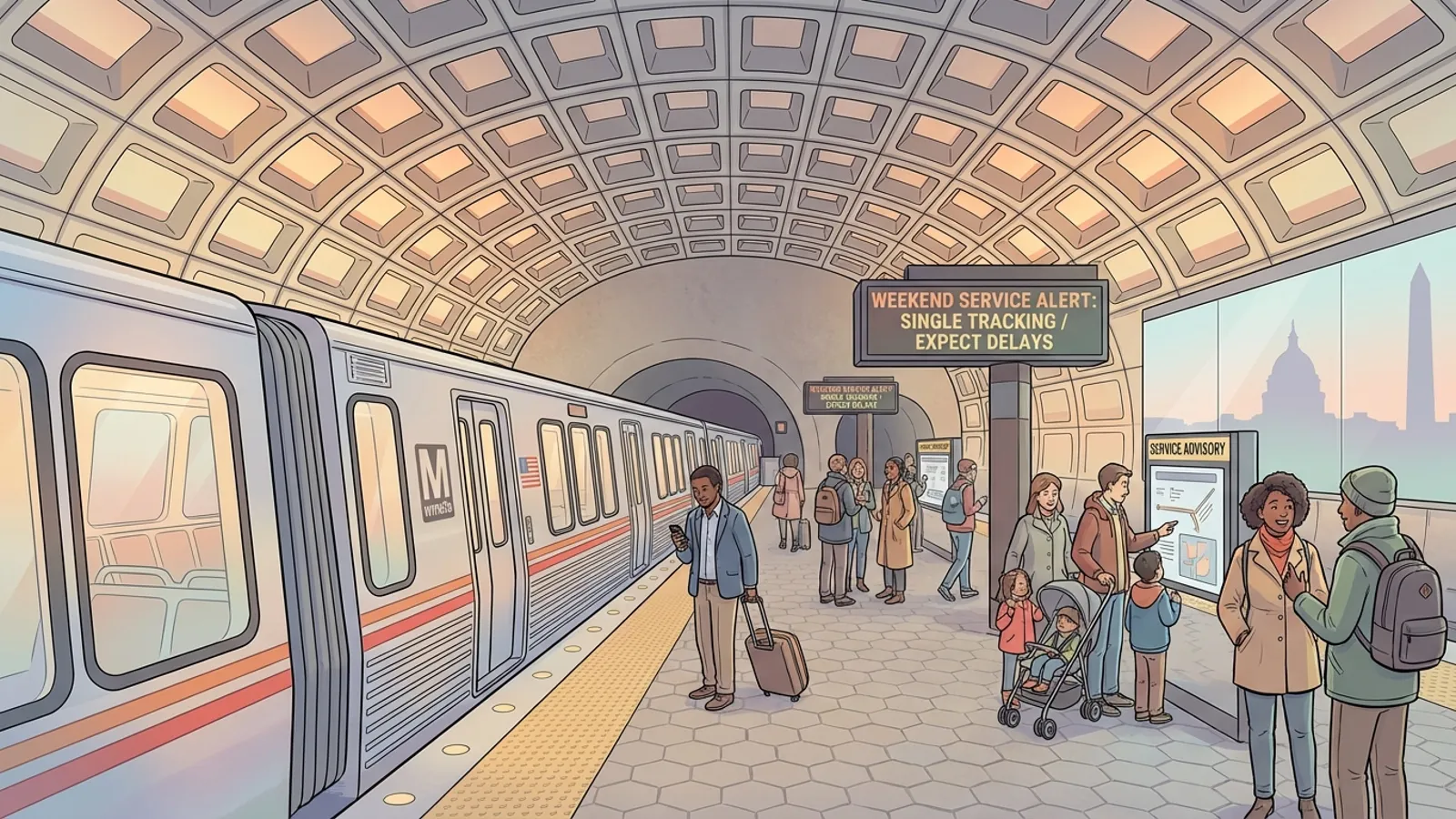 DC Metro Adapts 4 Lines for Weekend Work