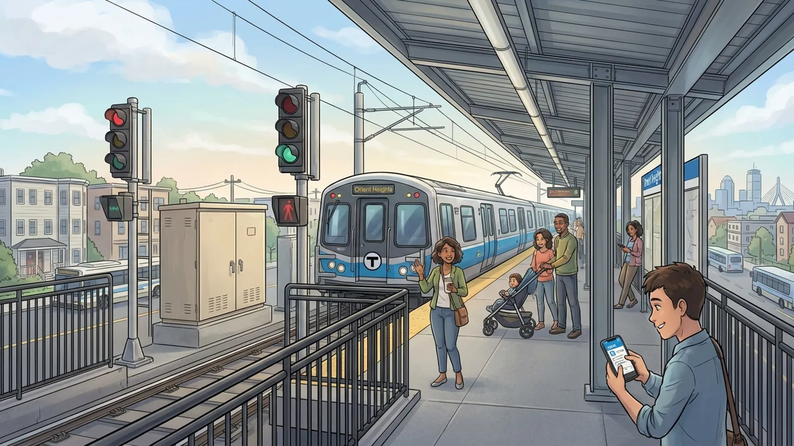 Boston Blue Line Signal Fix Underway at Orient Heights