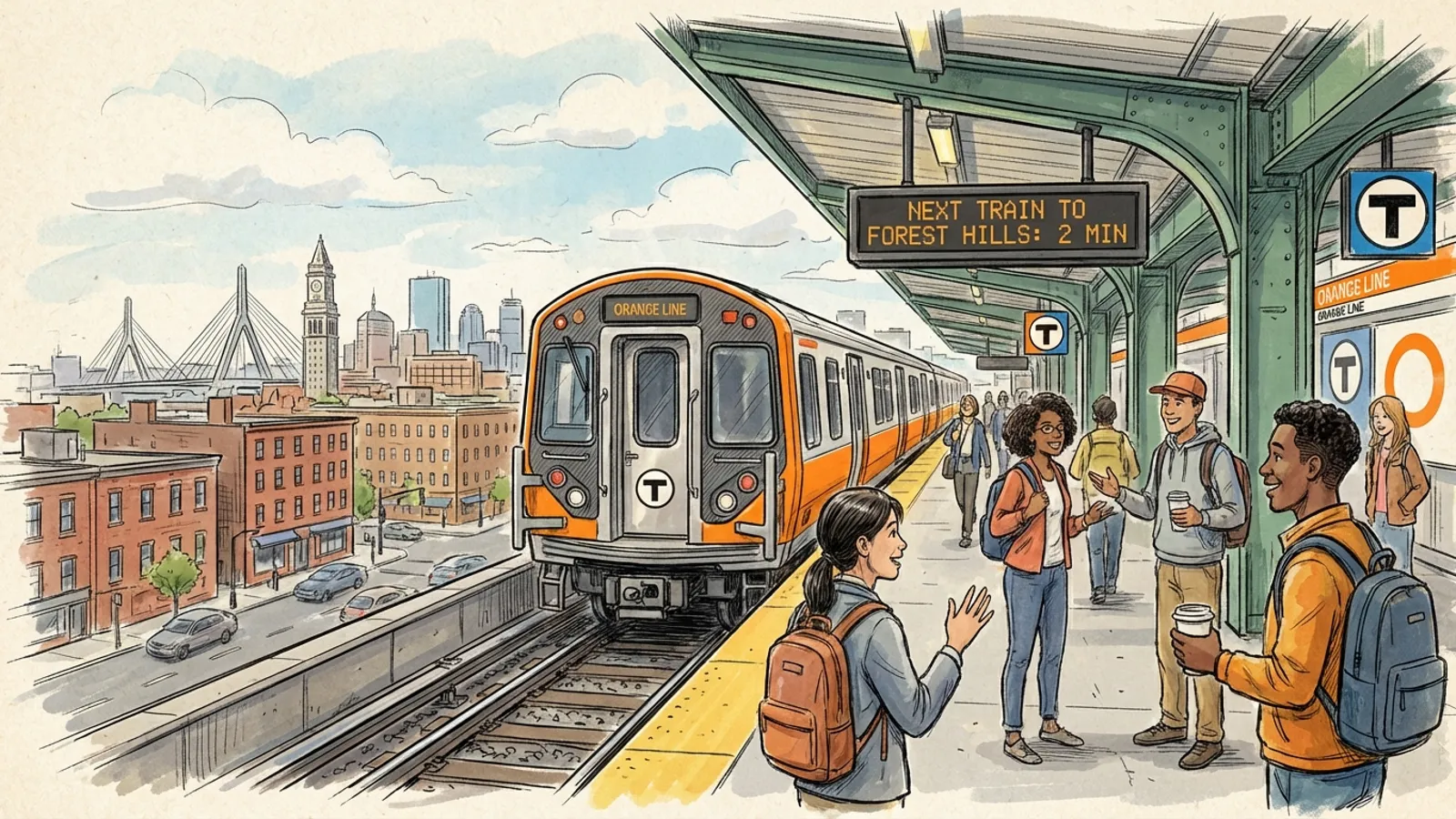 Boston Swan Delays Orange Line — Service Quickly Restored
