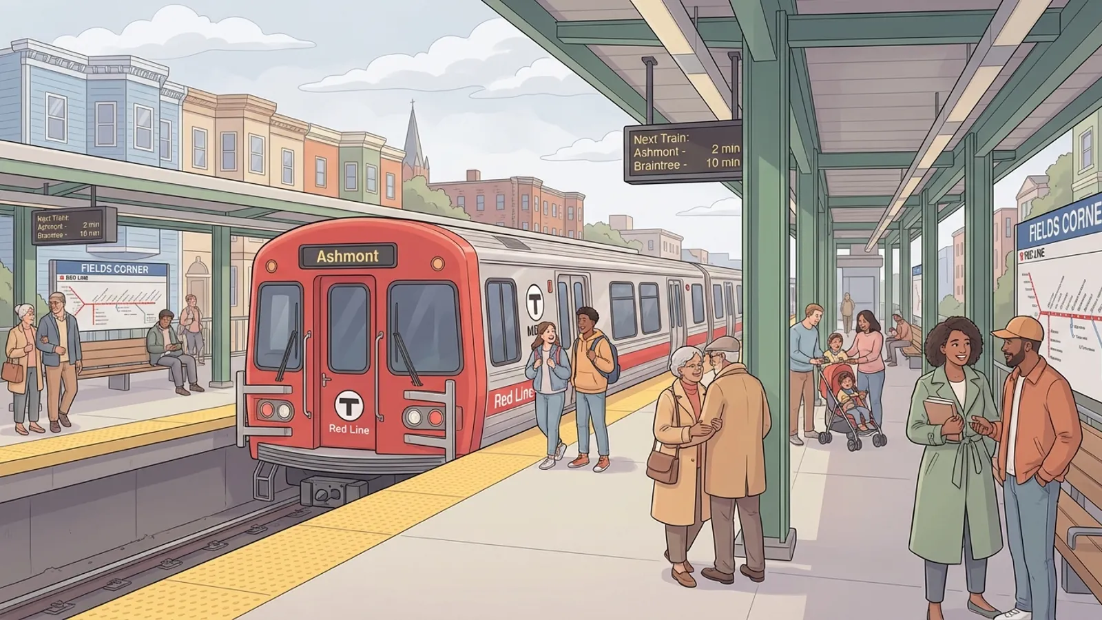 Boston Red Line Adapts After Brief Delay